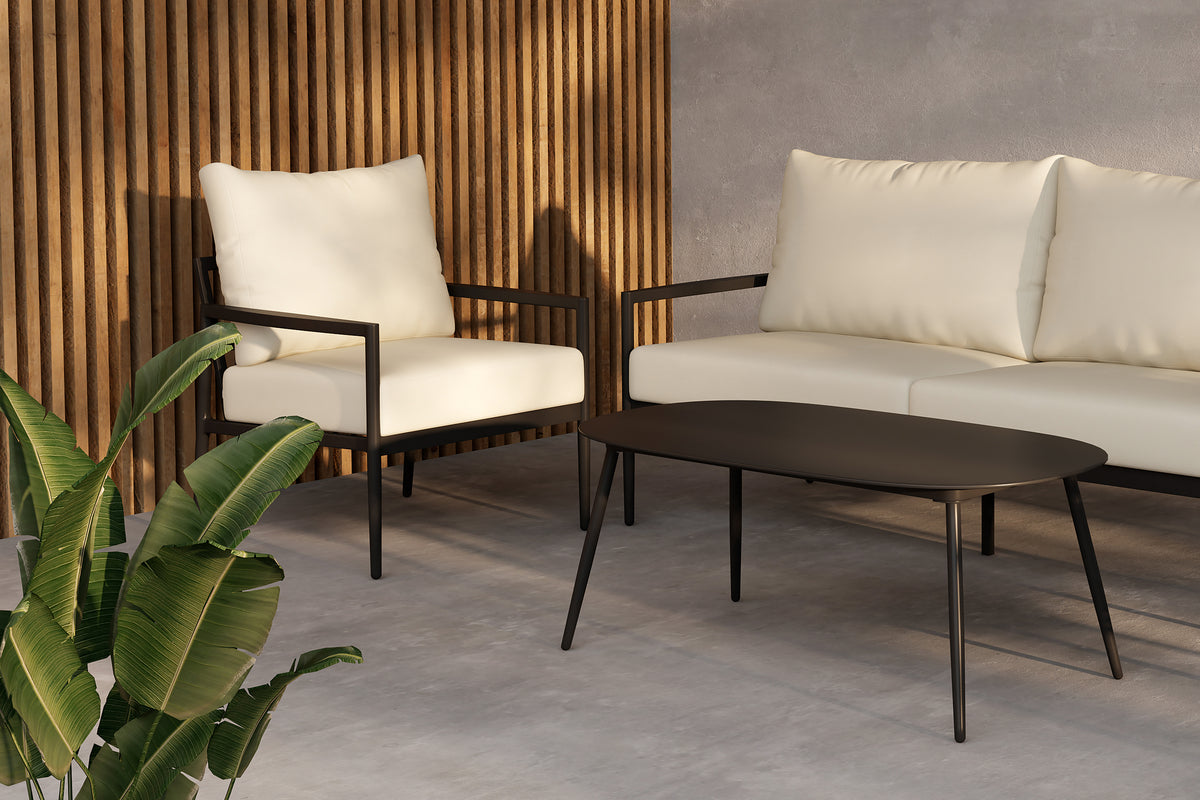 Venture Home Taromina Lounge Set Svart Svart