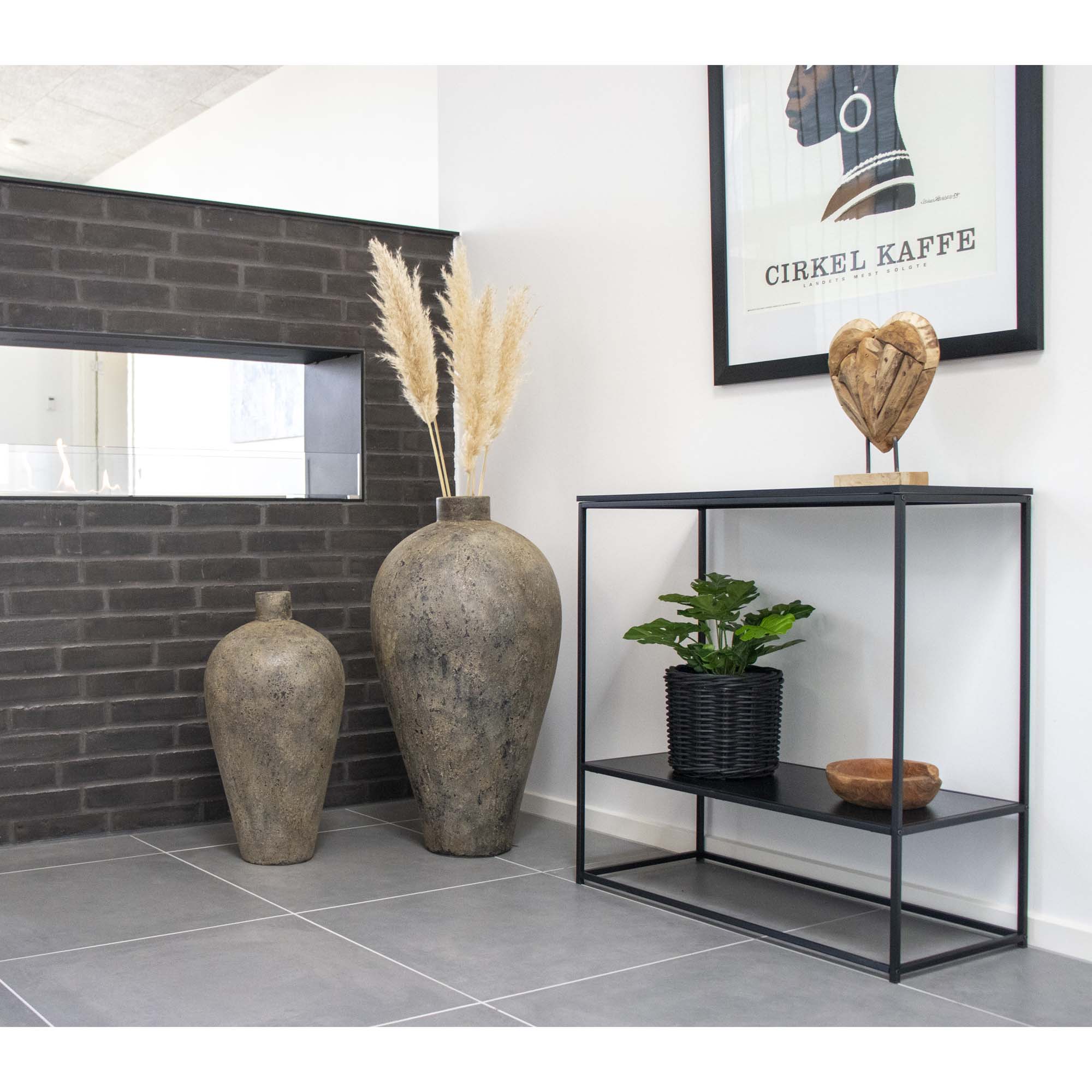 House Nordic Vita Konsolbord Svart