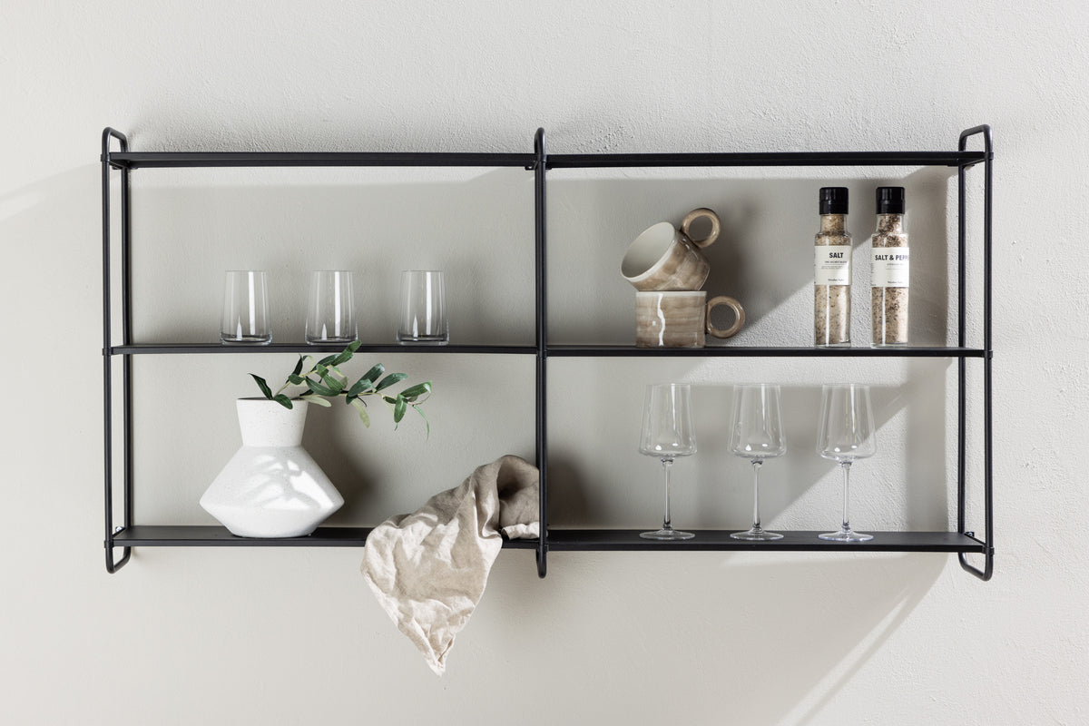 Venture Home Lyon Hyllor 18 x 63 x 122 Svart