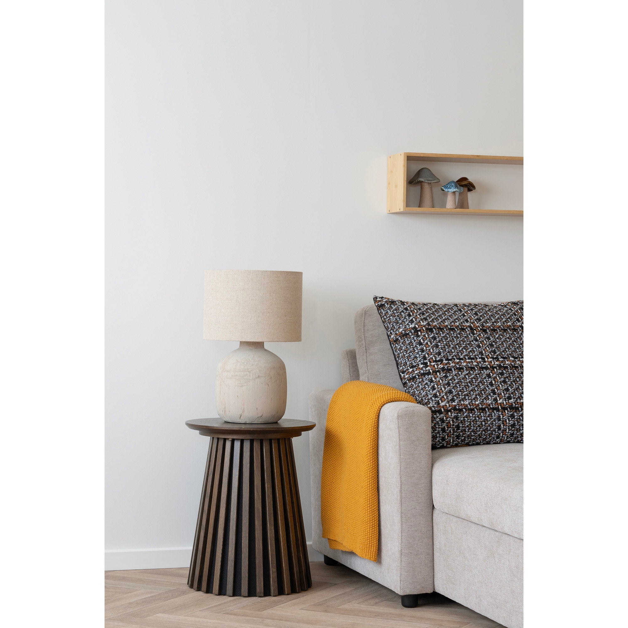 House Nordic Santos Plaid Ocher