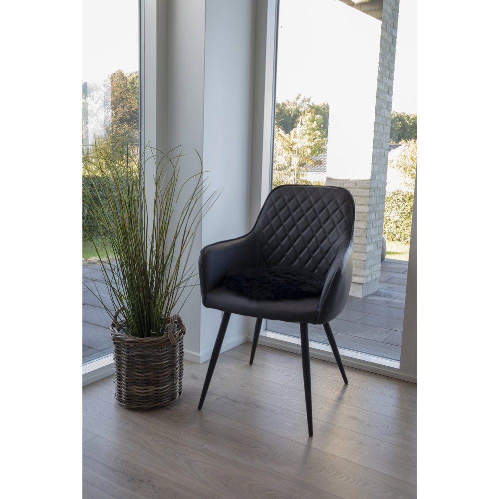 House Nordic Lambskin seat Svart