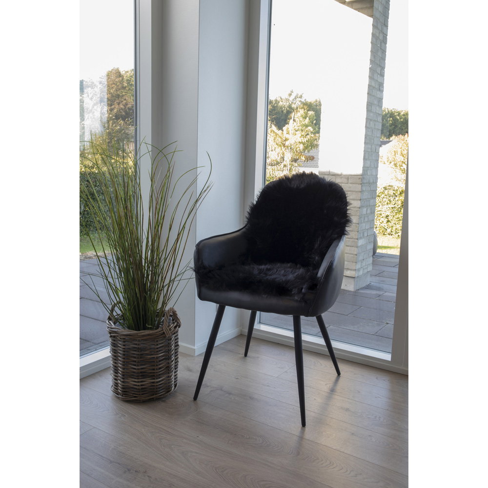 House Nordic Lambskin Artificial Svart