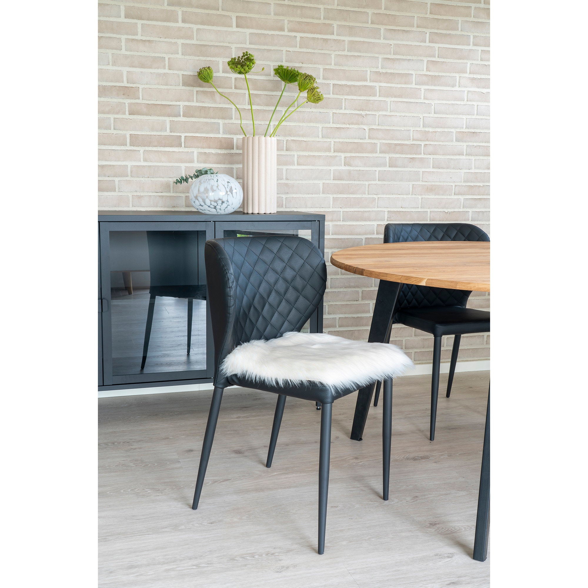 House Nordic Lambskin Seat Artificial Ivory