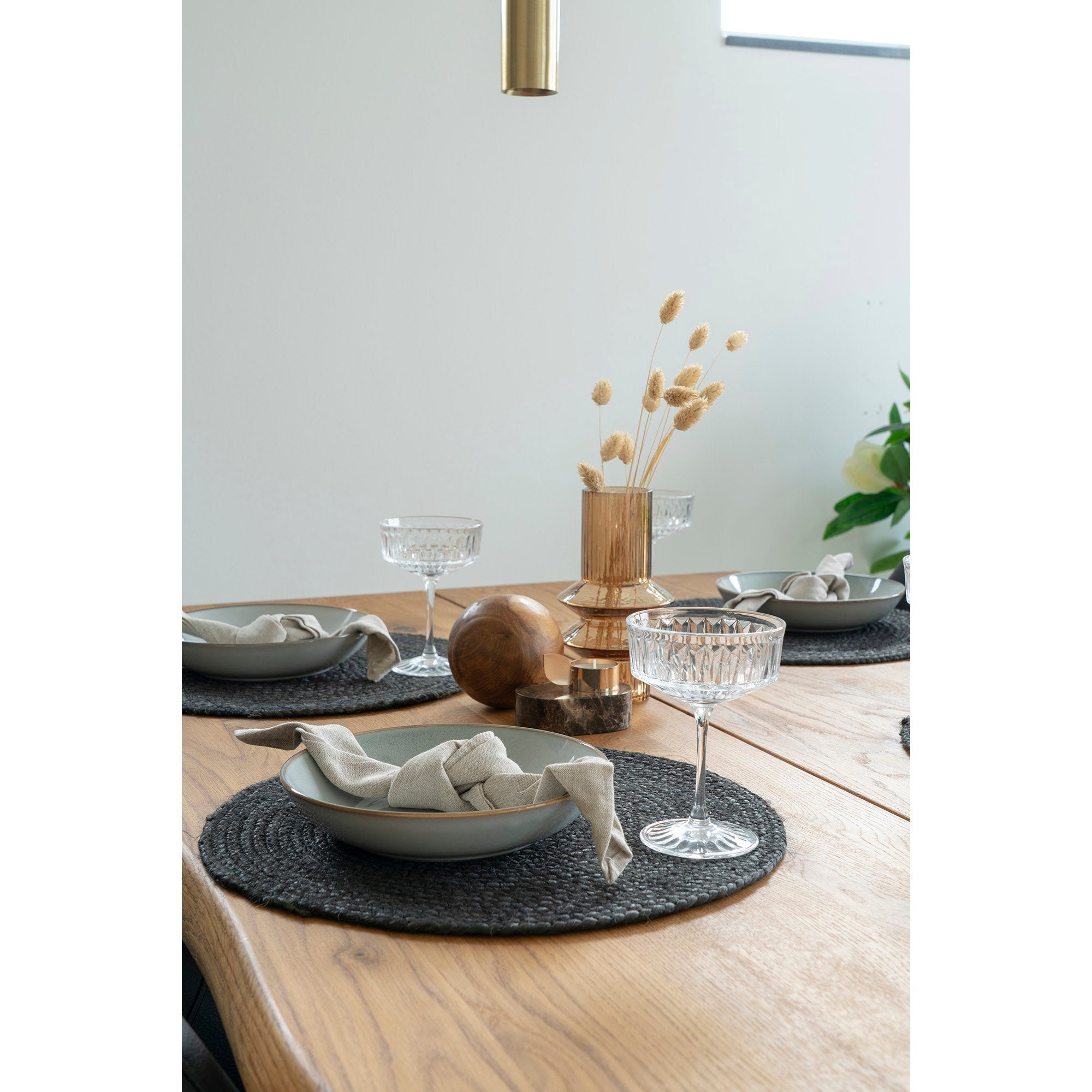 House Nordic Bombay Placemat, set of 4 Dark Grå
