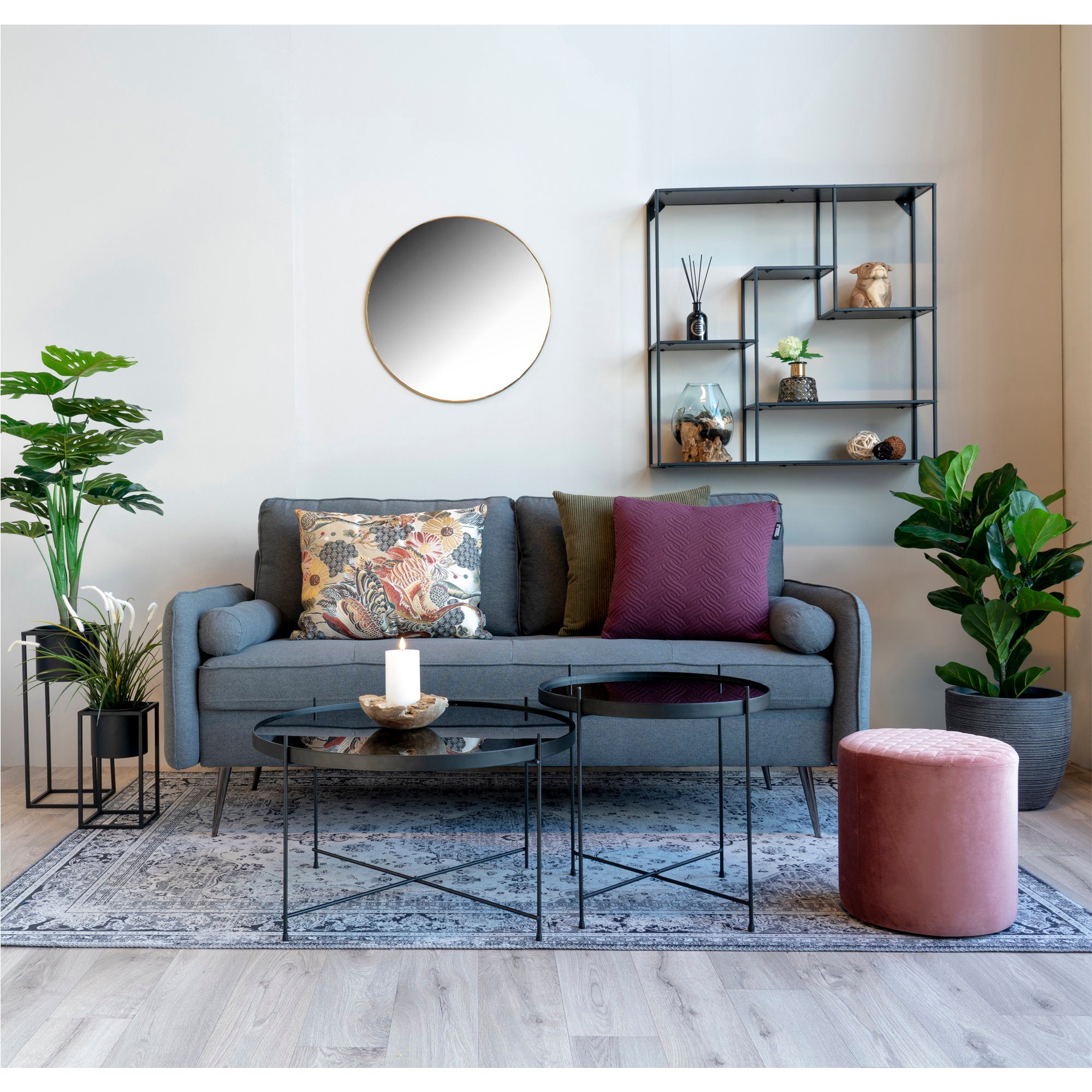 House Nordic Jersey Spegel Brass Look