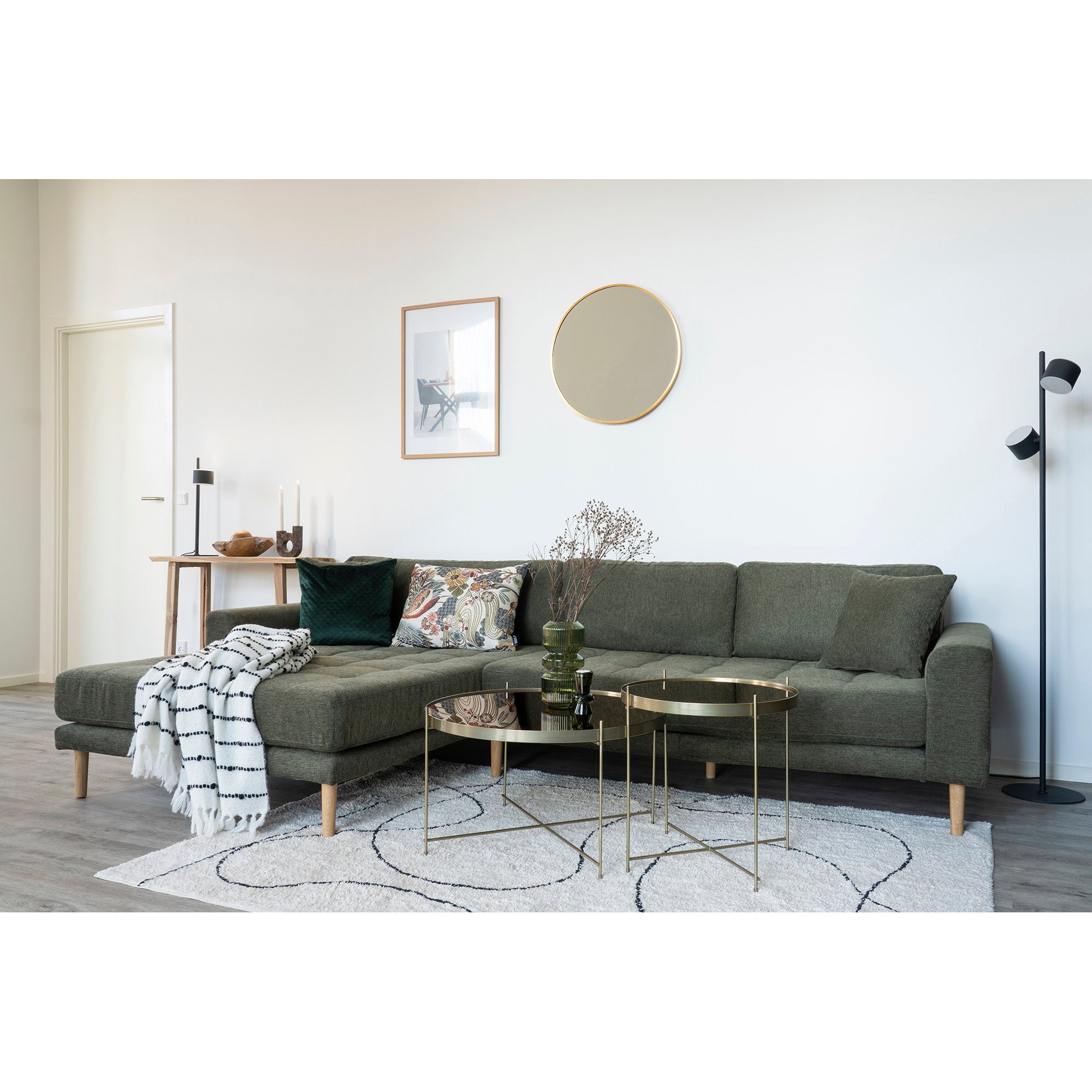 House Nordic Madrid Spegel Brass