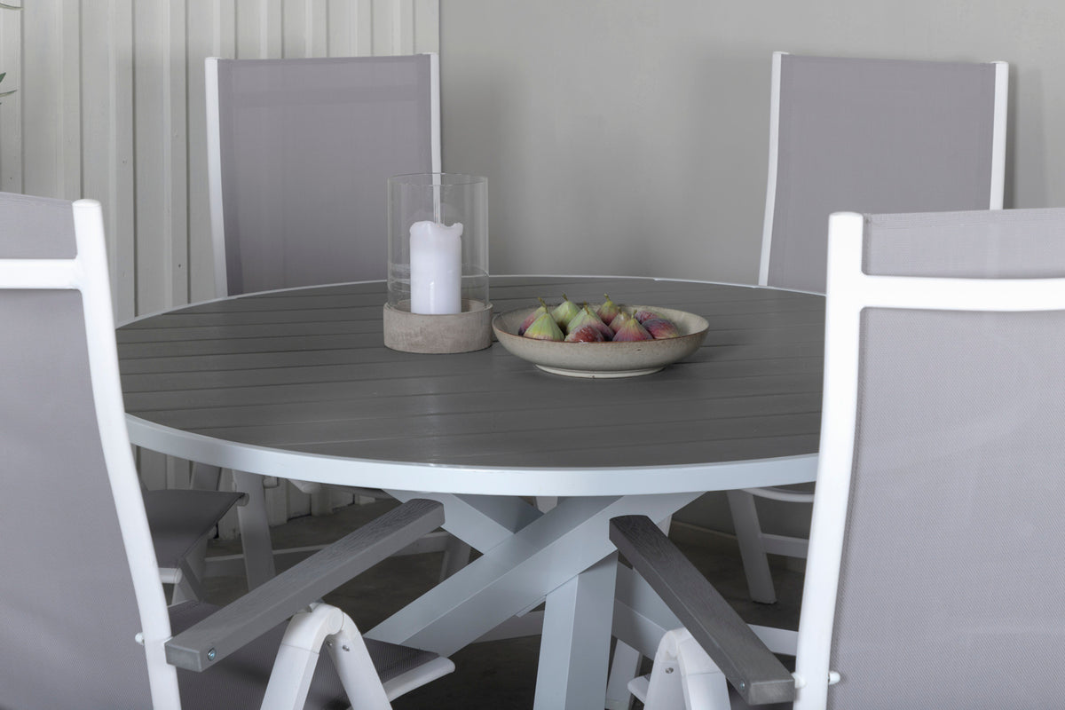 Venture Home Parma Runda Matbord ⌀140 Vit