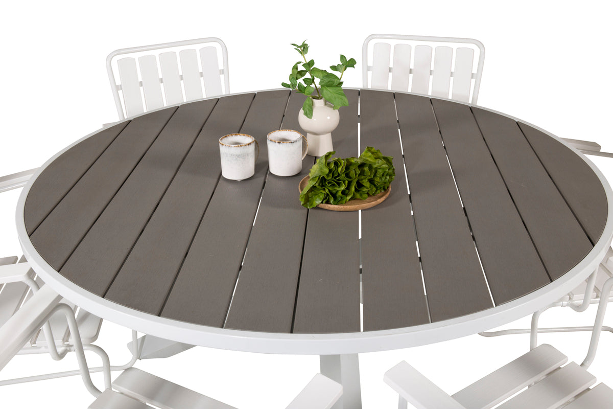 Venture Home Parma Runda Matbord ⌀140 Vit
