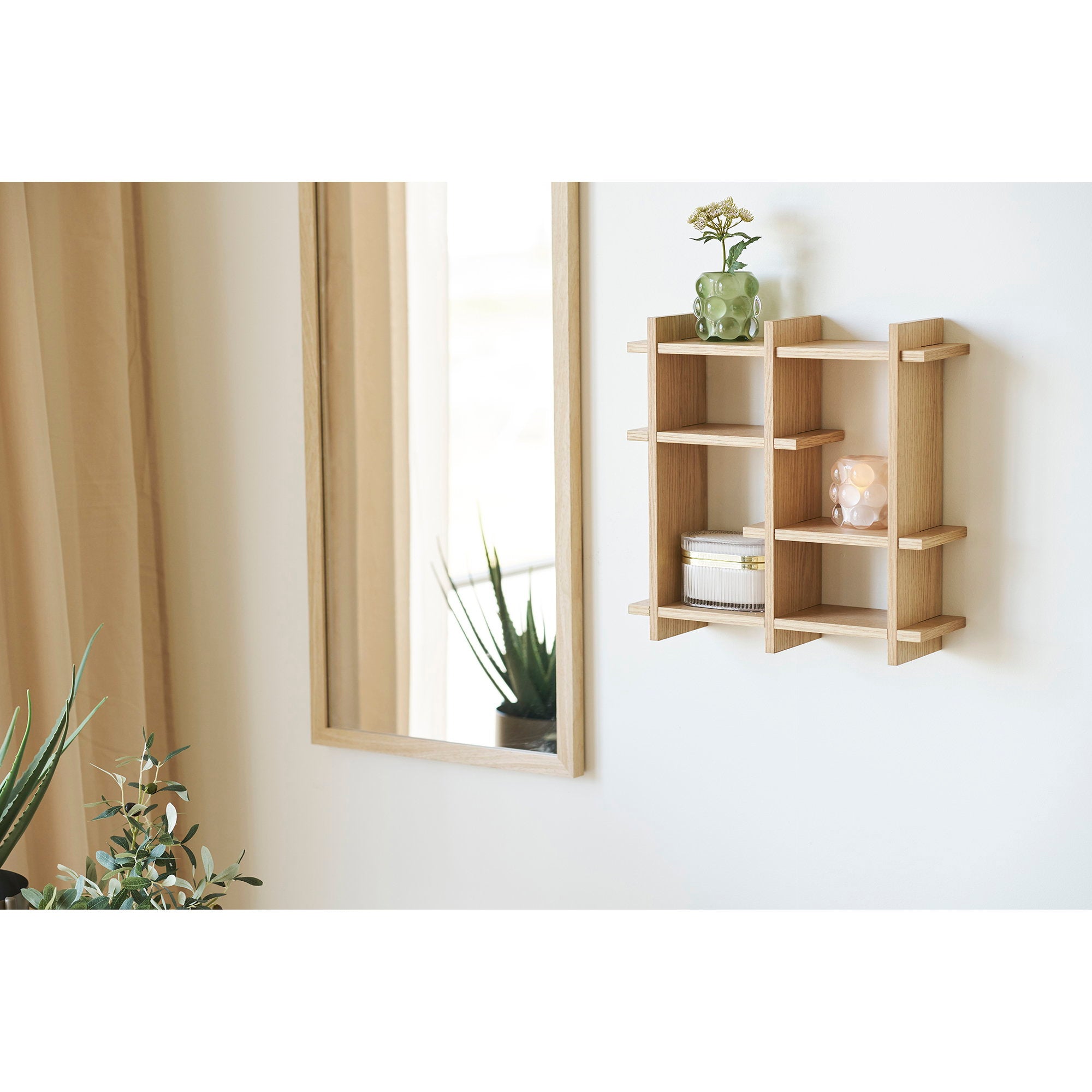 House Nordic Ljusstake Beige / Grön