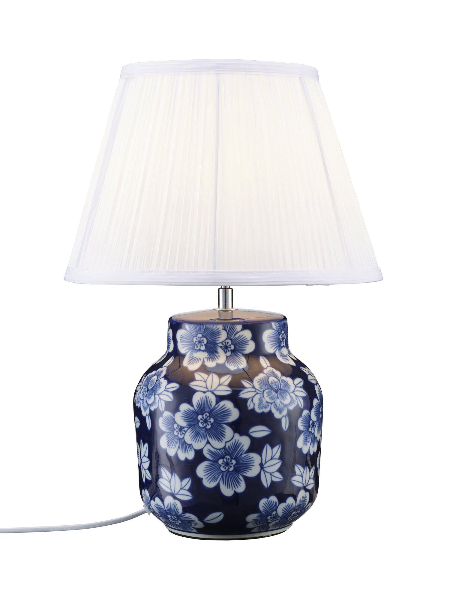 PR Home Fanny bordslampa Blå/vit 47cm