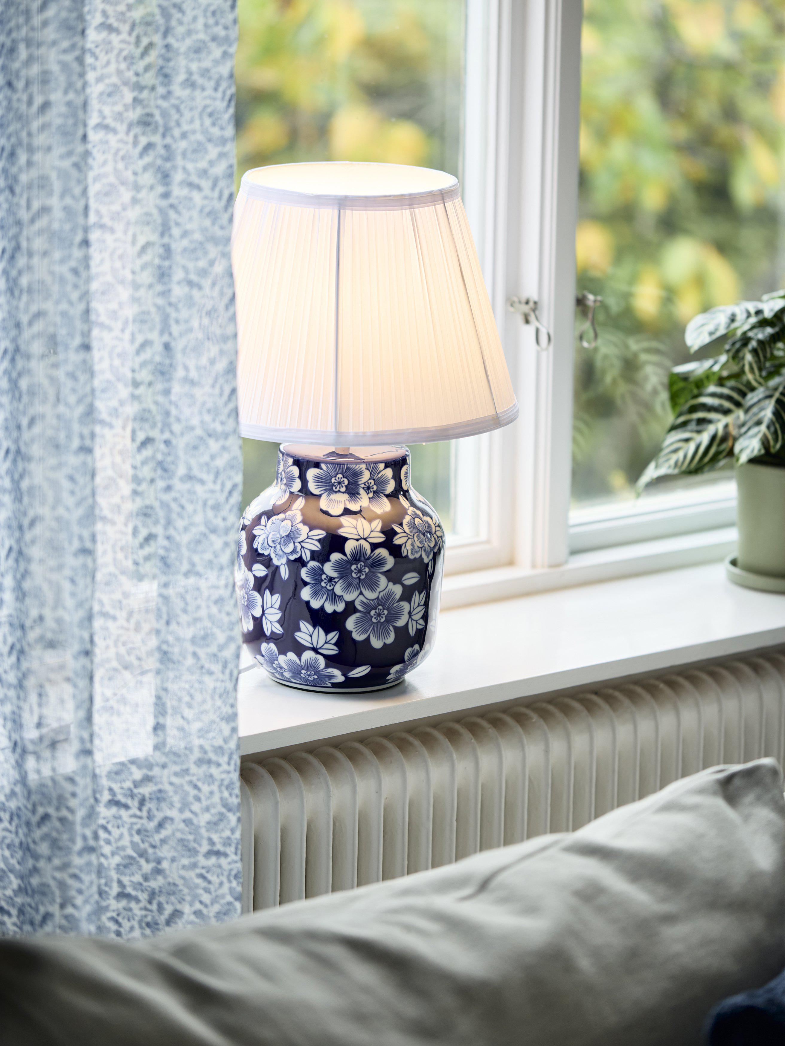 PR Home Fanny bordslampa Blå/vit 47cm