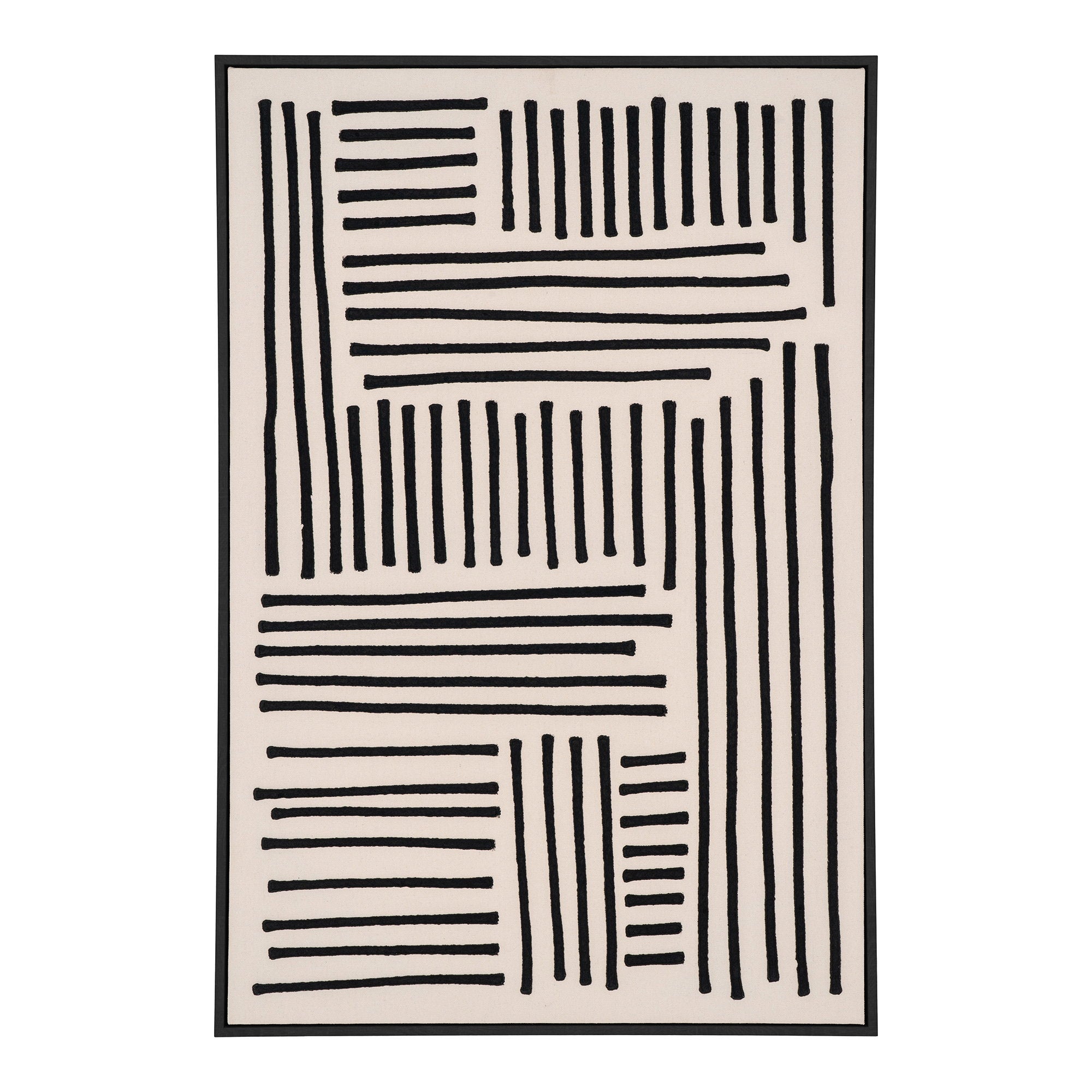 House Nordic Lipari Canvas Print Svart / Beige