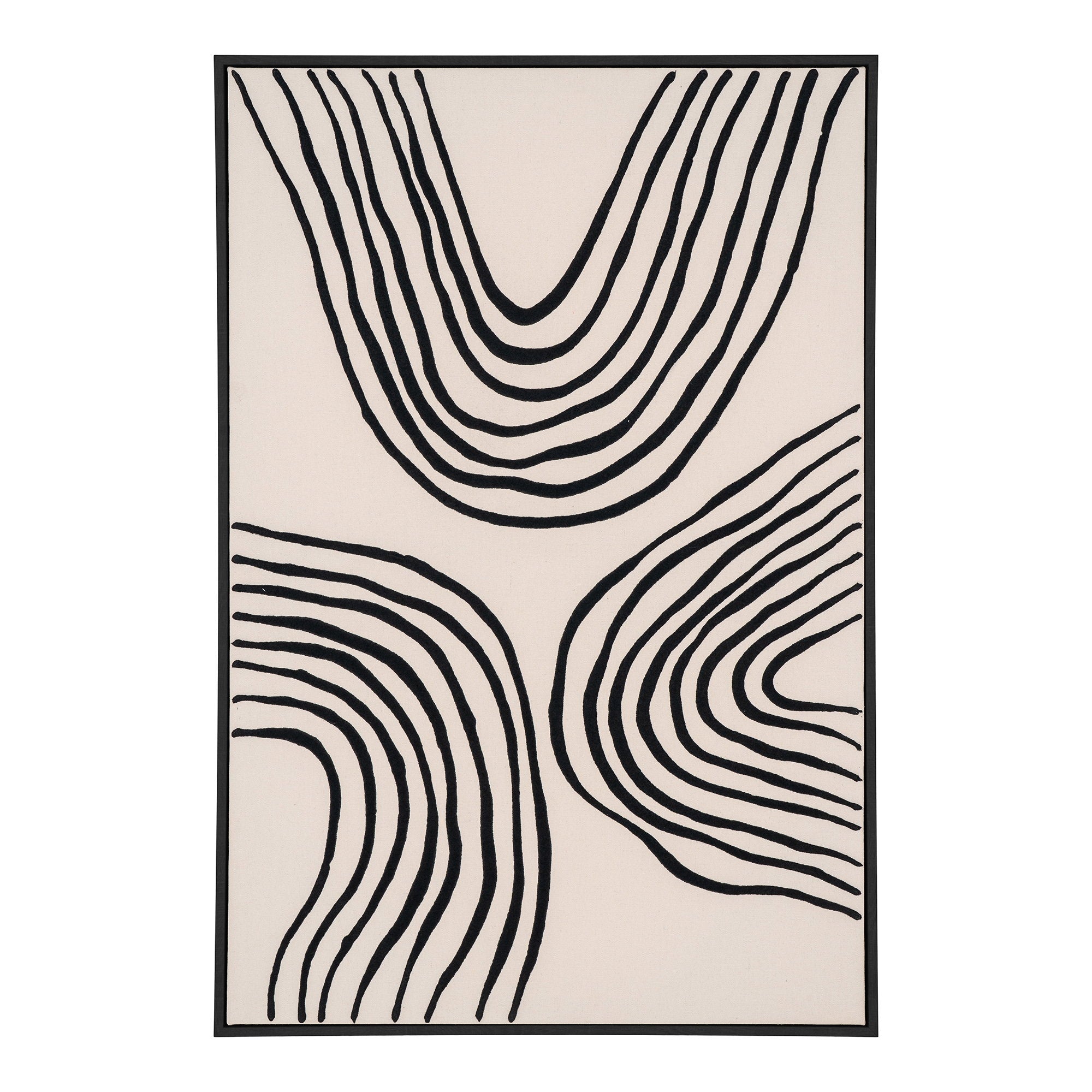 House Nordic Lipari Canvas Print Svart / Beige