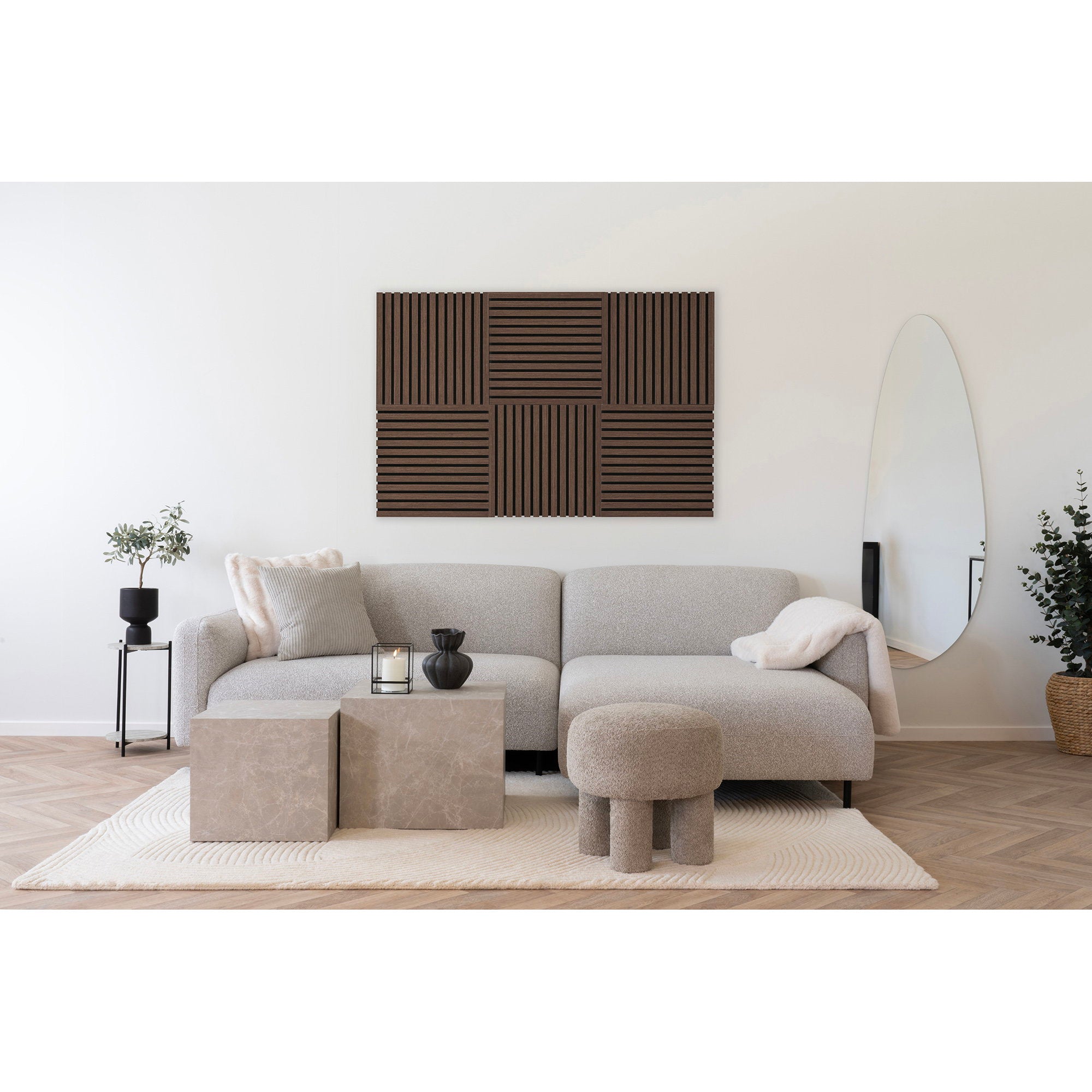 House Nordic Acoustic Panel 2 pack Walnut