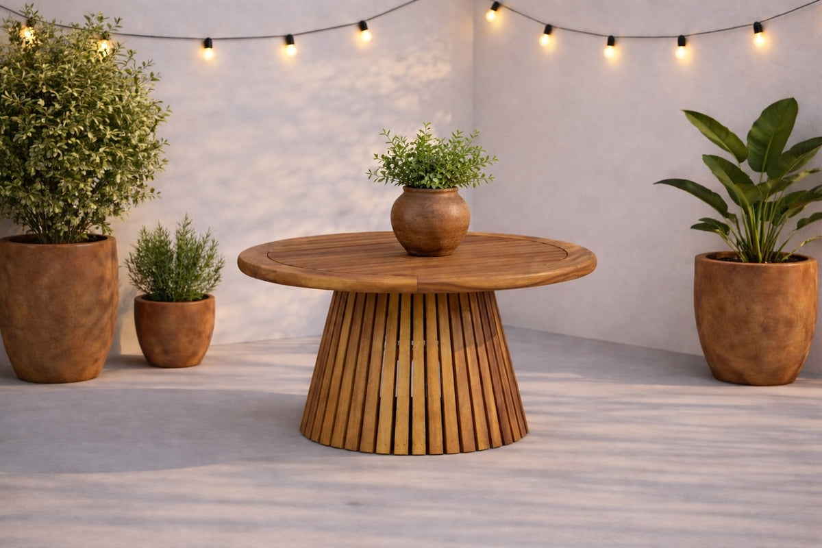 Venture Home Lumpur Soffbord ⌀70 Natur