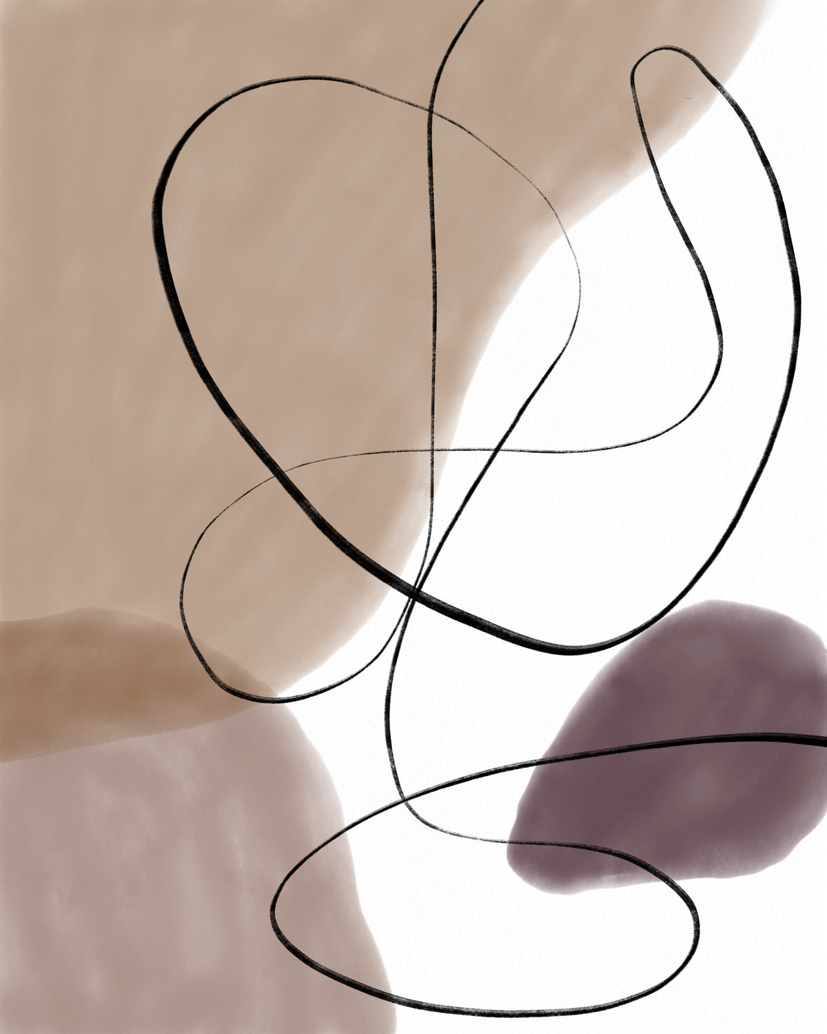 Venture Home Lines Posters 70x100 Beige