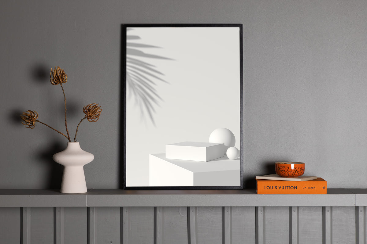 Venture Home White Box Posters 50x70 Beige