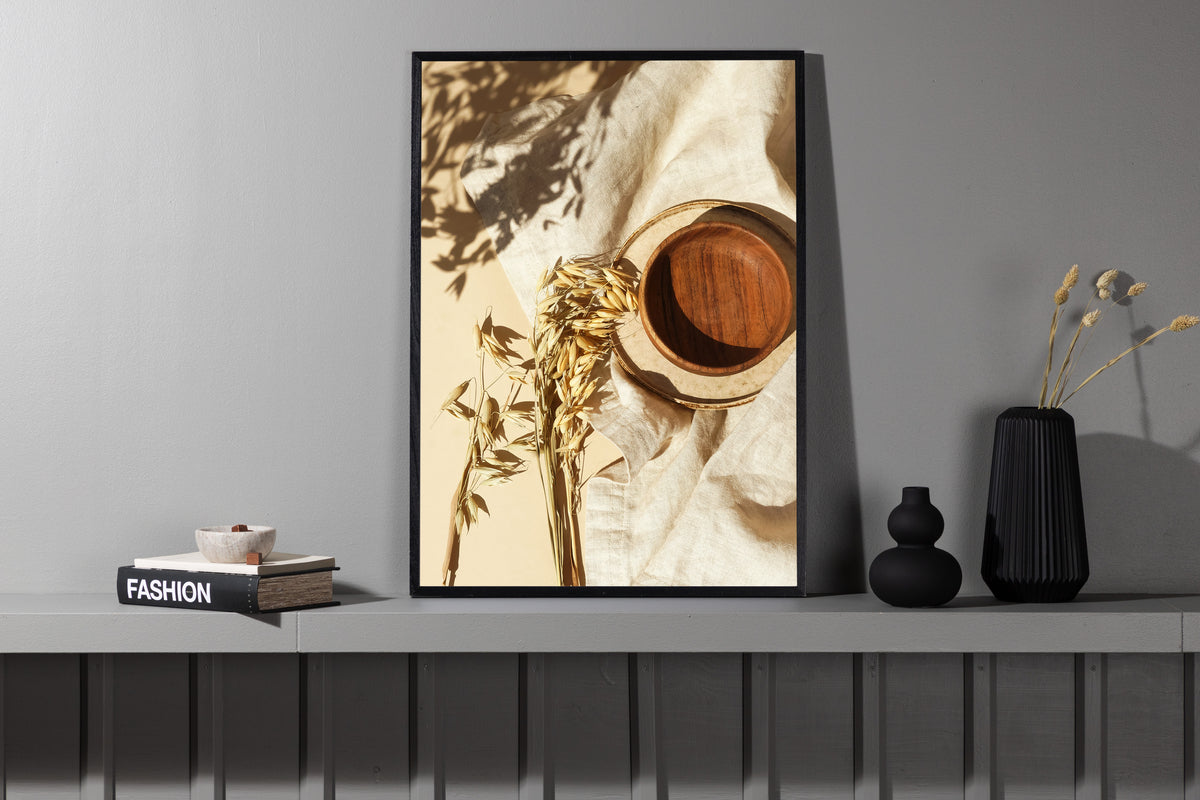 Venture Home Brown Bowl Posters 30x40 Beige