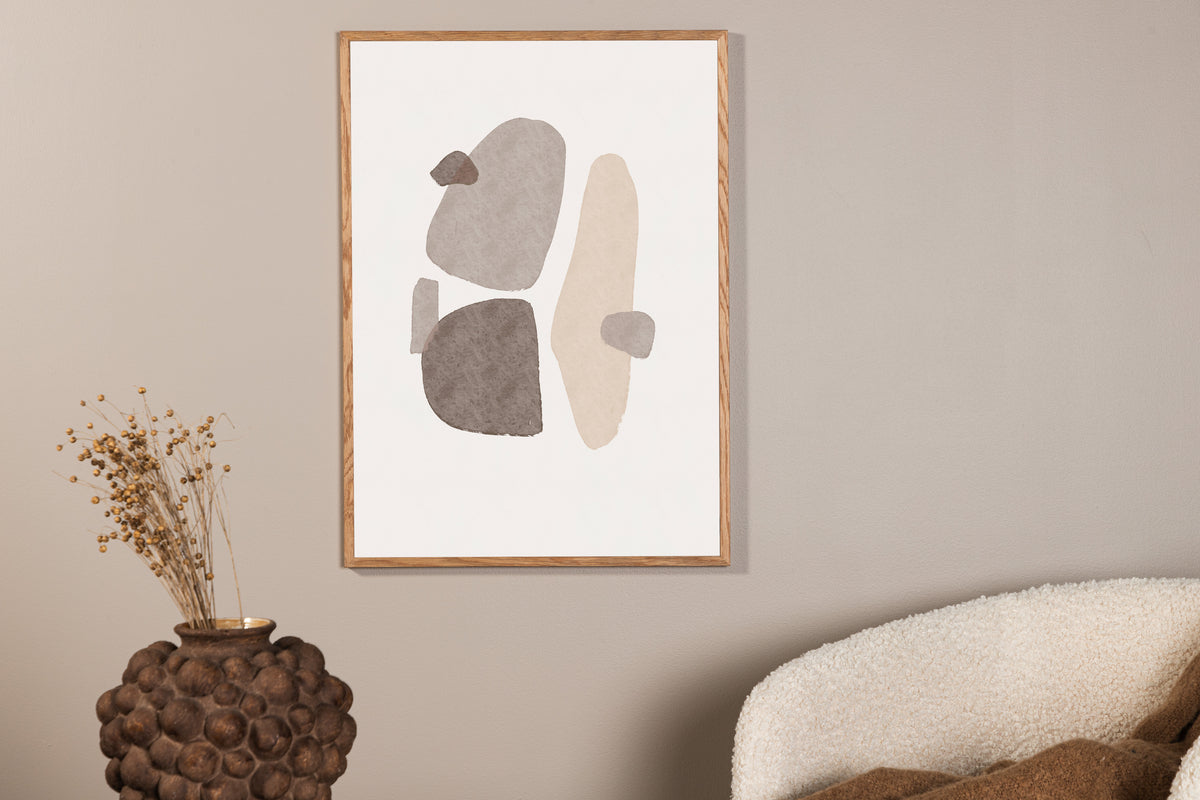 Venture Home Shapes Posters 30x40 Beige