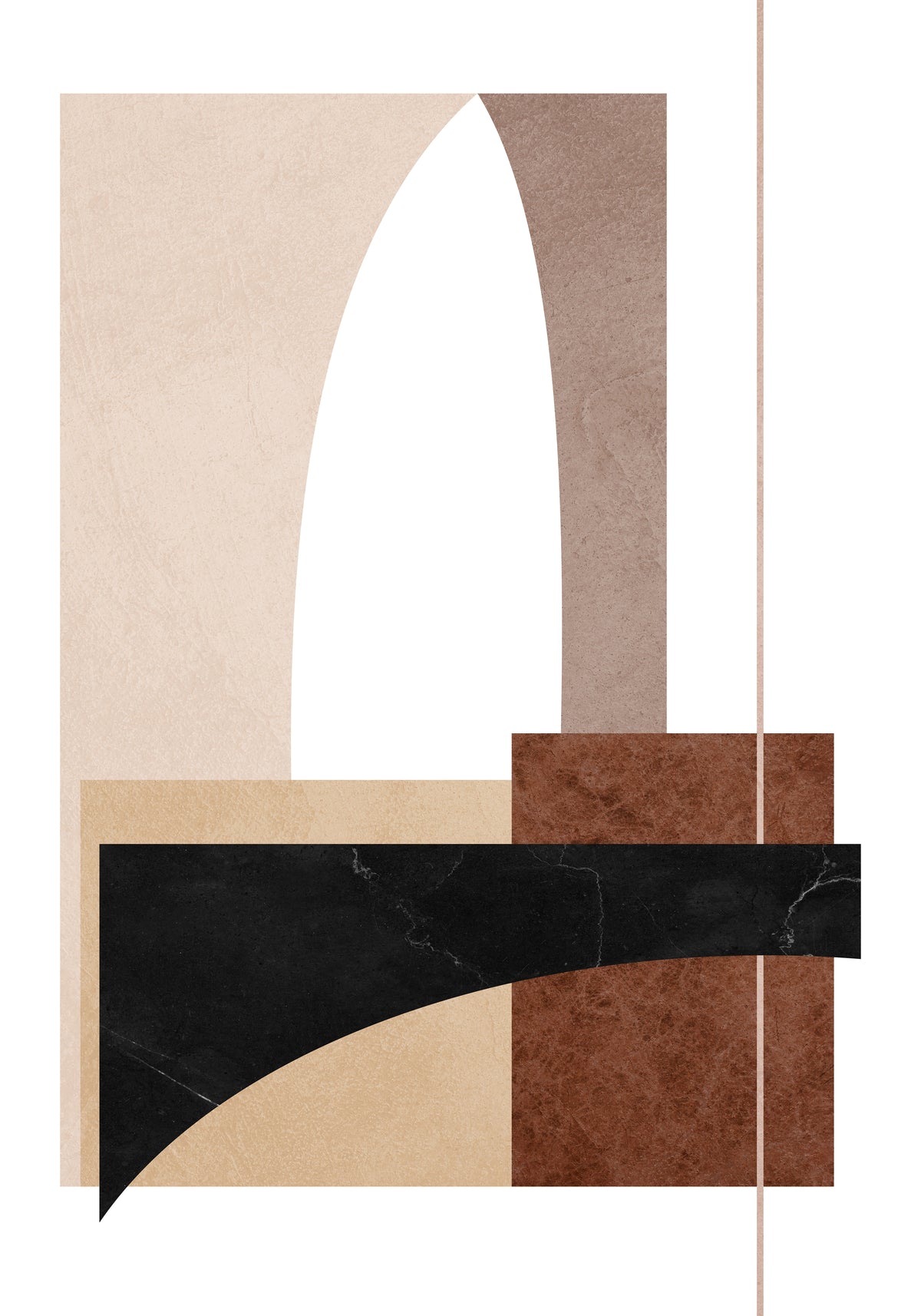 Venture Home Materials Posters 70x100 Brun