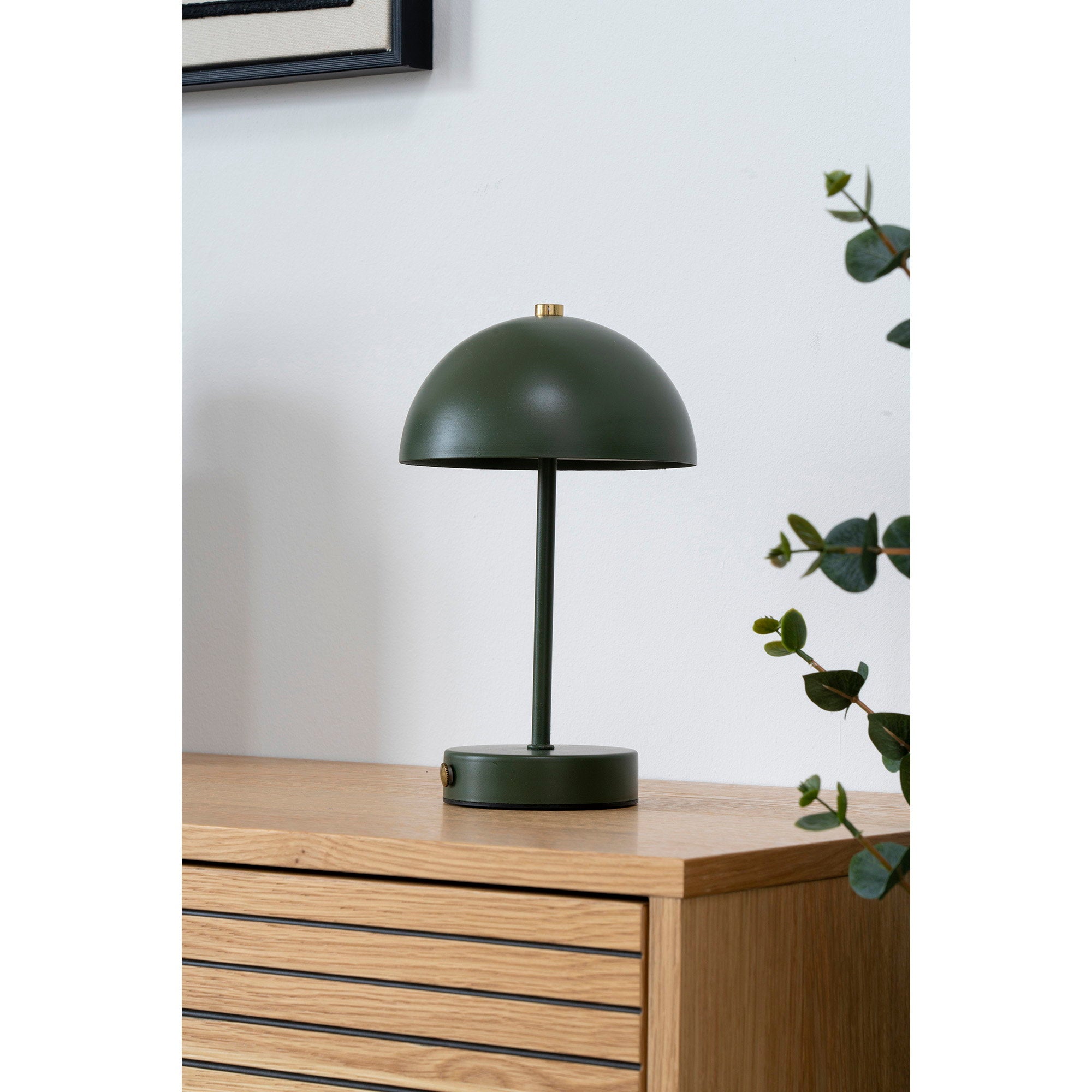 House Nordic Holt Bordslampa Grön