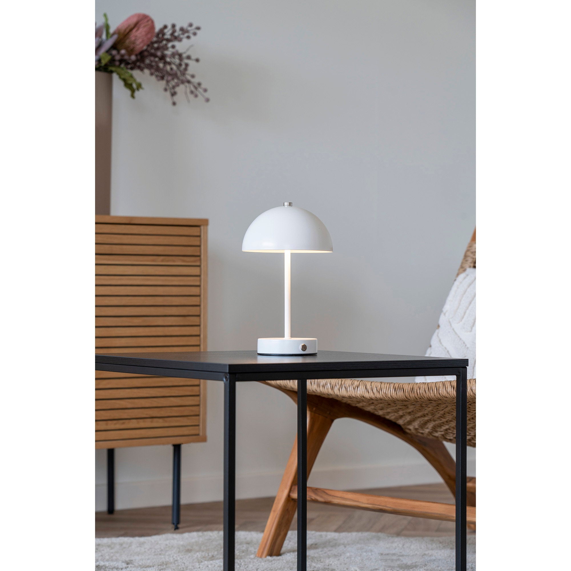 House Nordic Holt Bordslampa Vit