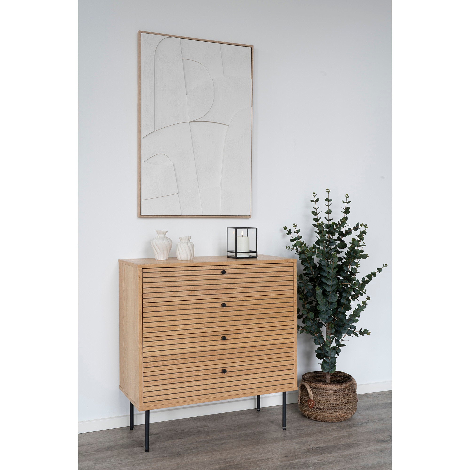House Nordic Hurricane Ljusstake Svart