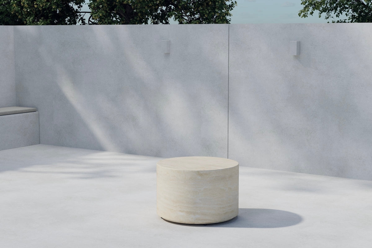 Venture Home Lissabon Sidobord ⌀60 Beige