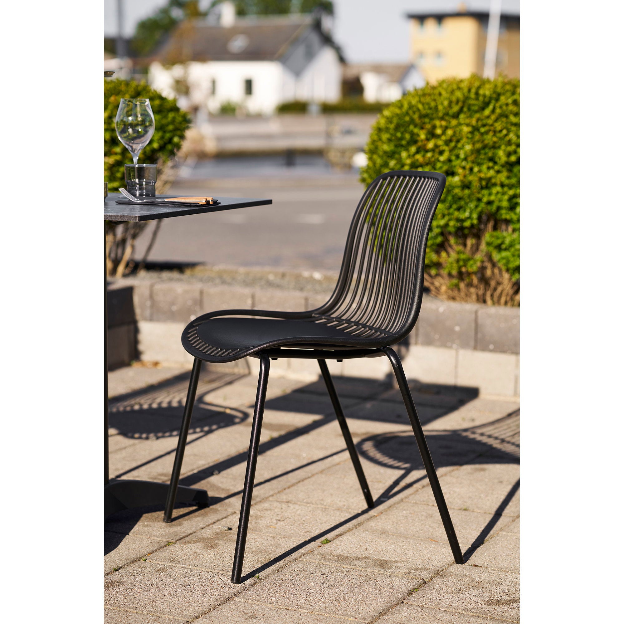 House Nordic Branson Matstol 4 pack Svart