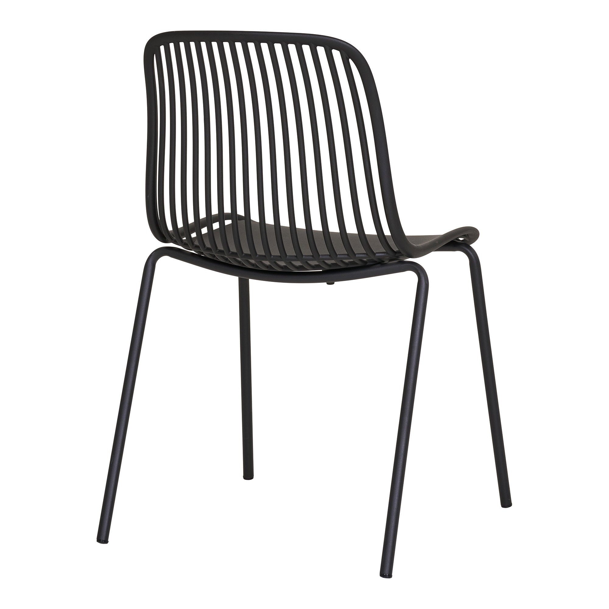 House Nordic Branson Matstol 4 pack Svart
