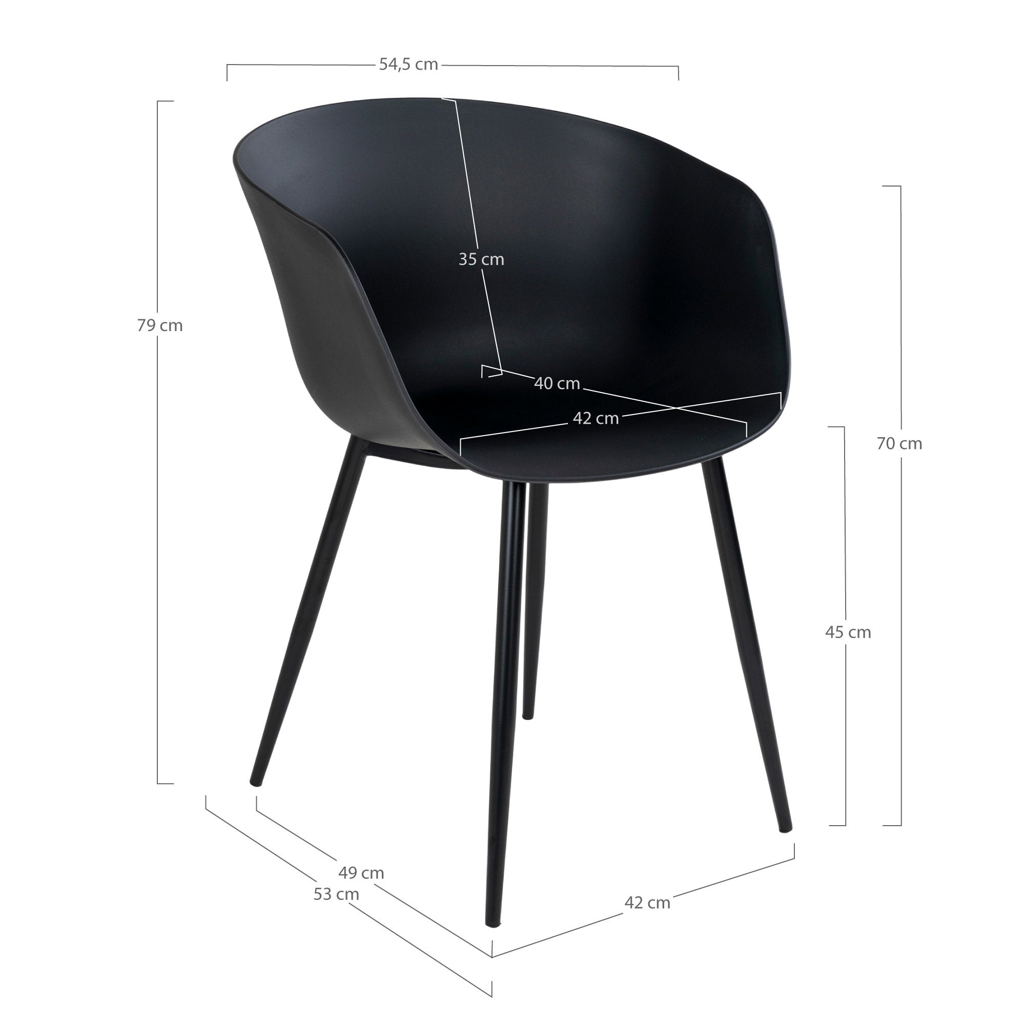 House Nordic Roda Matstol 2 pack