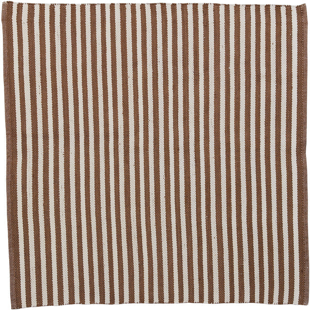 Lene Bjerre Strivie Matta 150x150 Cm, Gyllenbrun