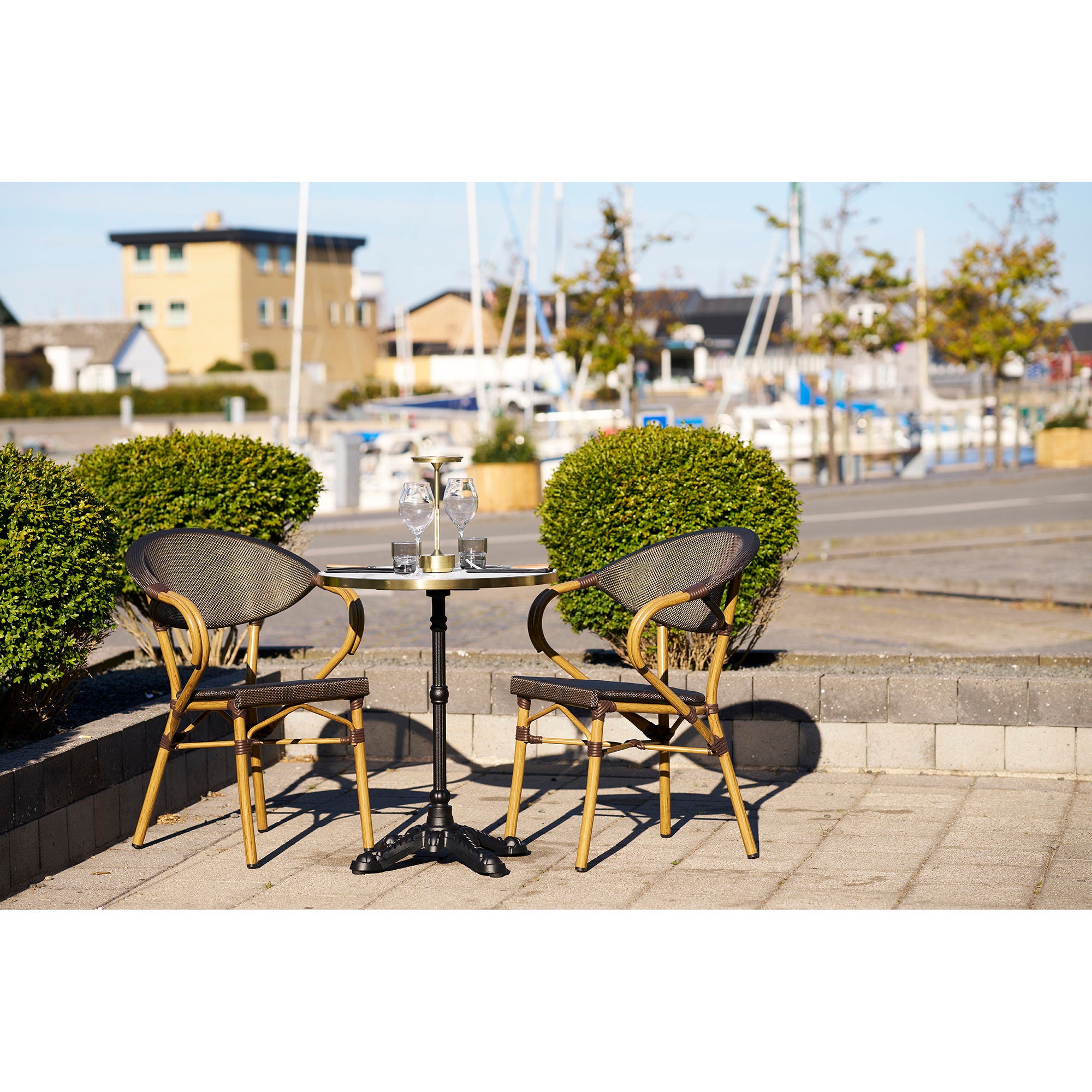 House Nordic Bistro Table Vit / Svart