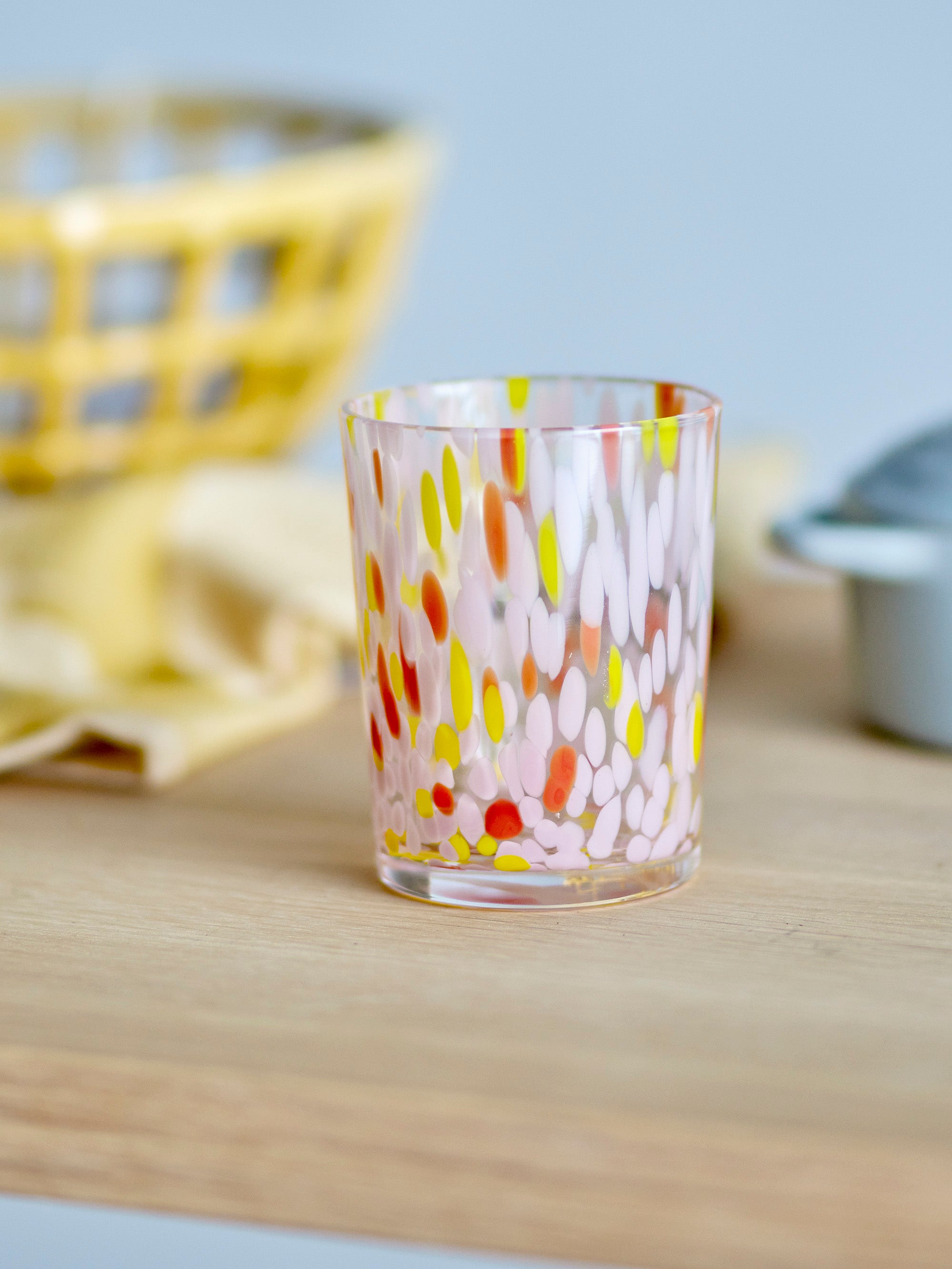 Bloomingville LILYA Dricksglas, Set om 4, Rosé, Glas