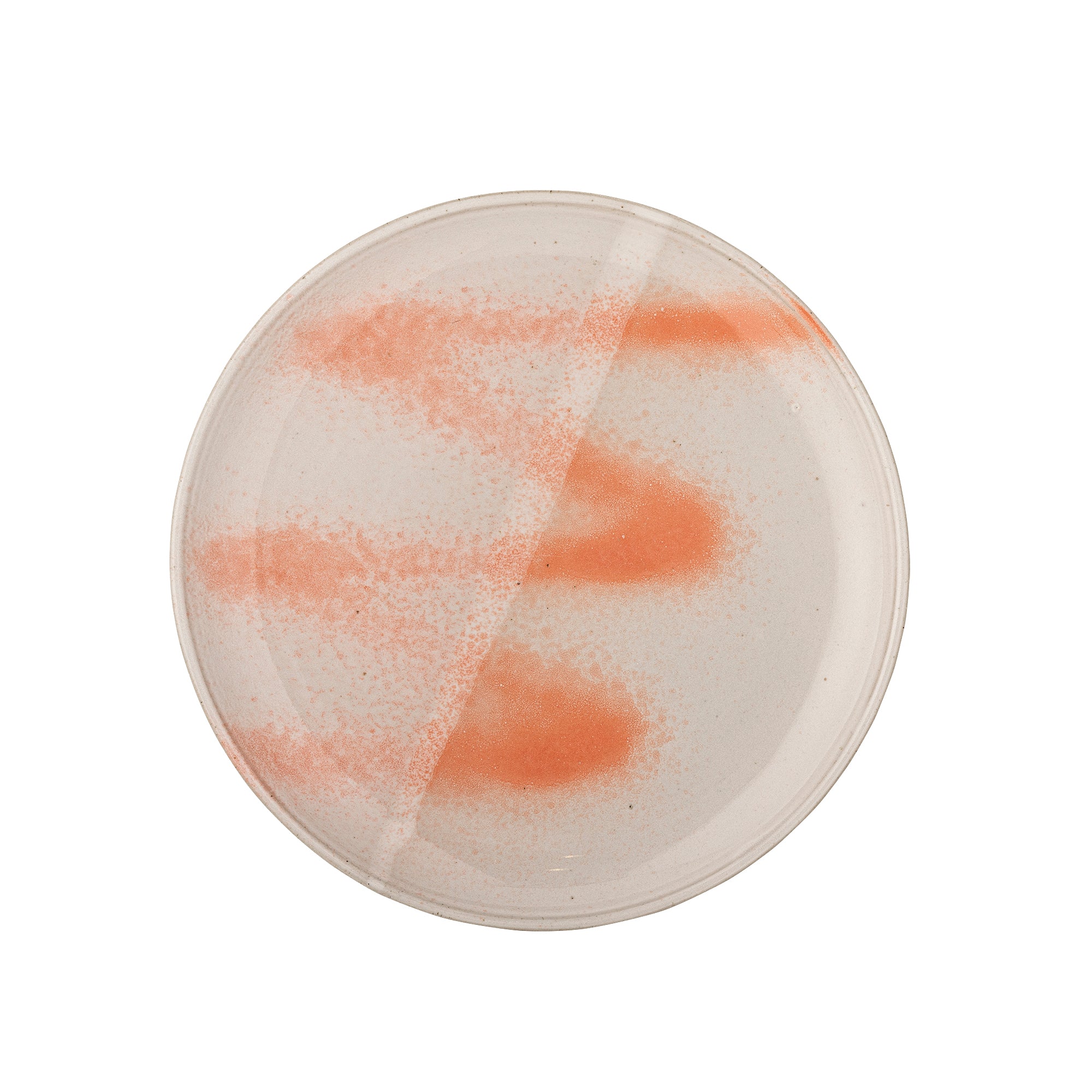 Bloomingville PAULA Tallrik, Set om 6, Orange, Stengods