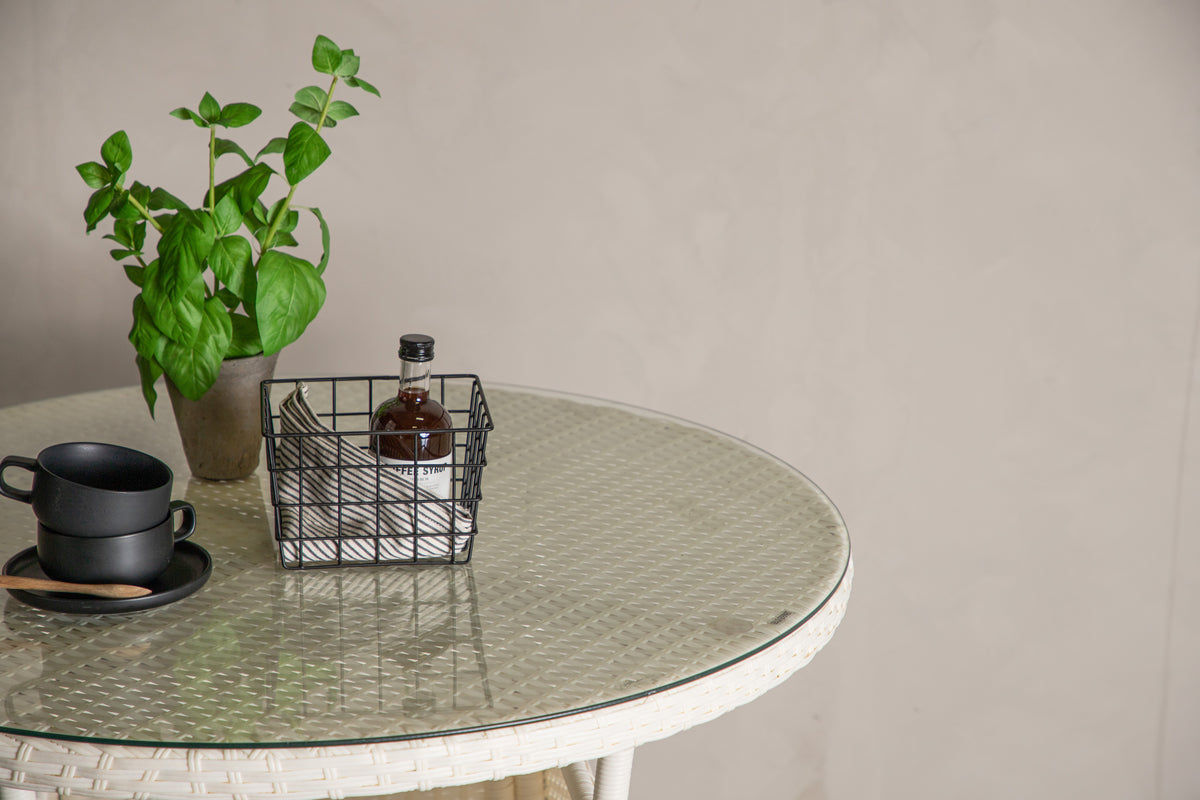 Venture Home Volta Runda Matbord ⌀90 Vit