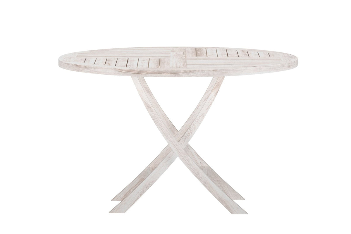 Venture Home Kenya Runda Matbord ⌀120 Vitputsad
