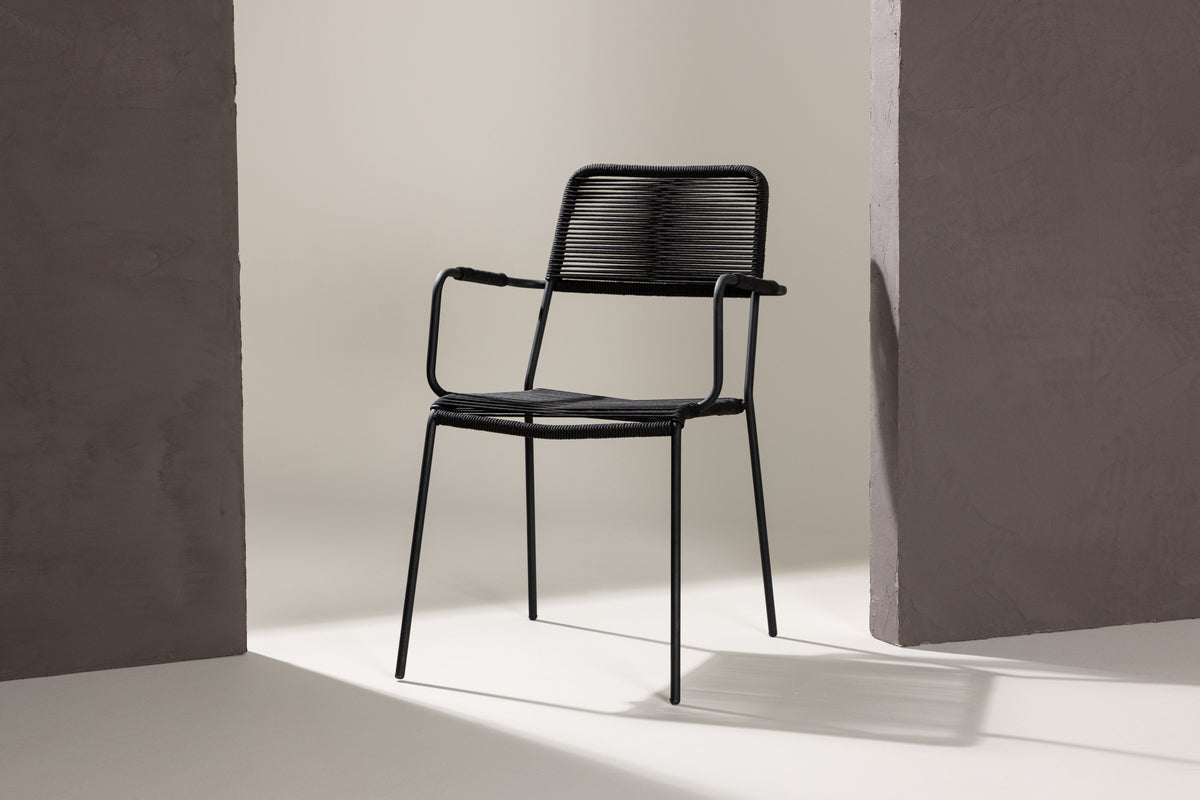 Venture Home Lindos Matstolar 2-pack Svart