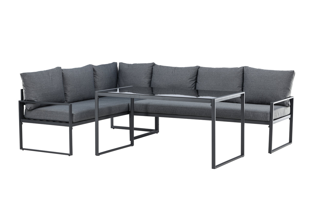 Venture Home Zingaro Hörngrupper Svart Grå