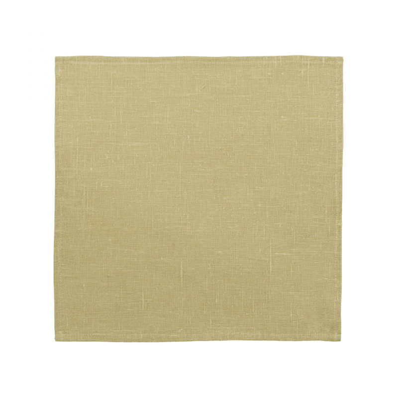Almedahls Linne, servett, ljus oliv, 45x45cm (2- pack)