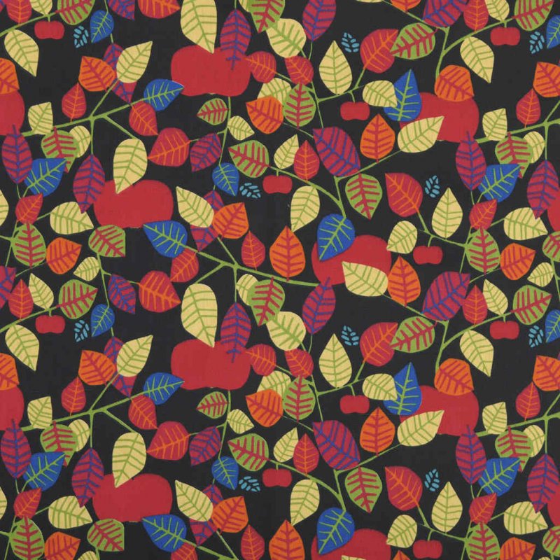 Almedahls Apple, vaxduk, 145x220cm, svart
