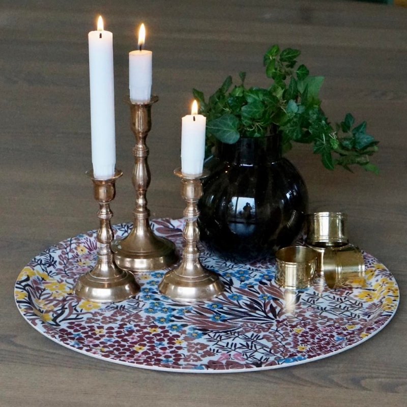 Almedahls Botanic Garden, bricka, rosabrun, 38cm