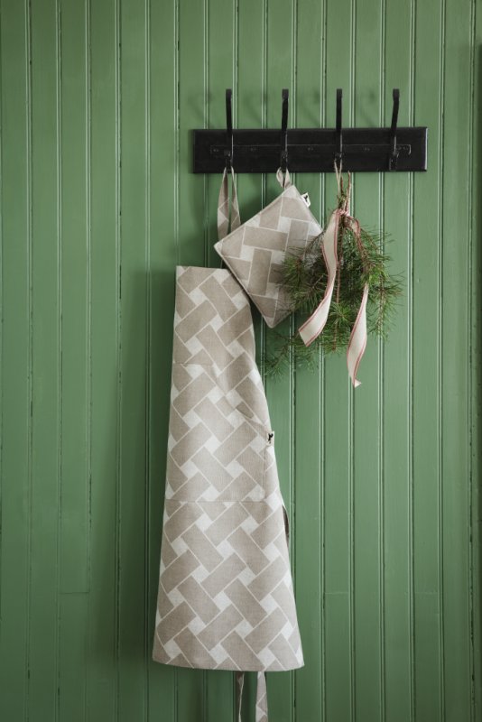 Almedahls Korg XL, grytlapp, natur/taupe