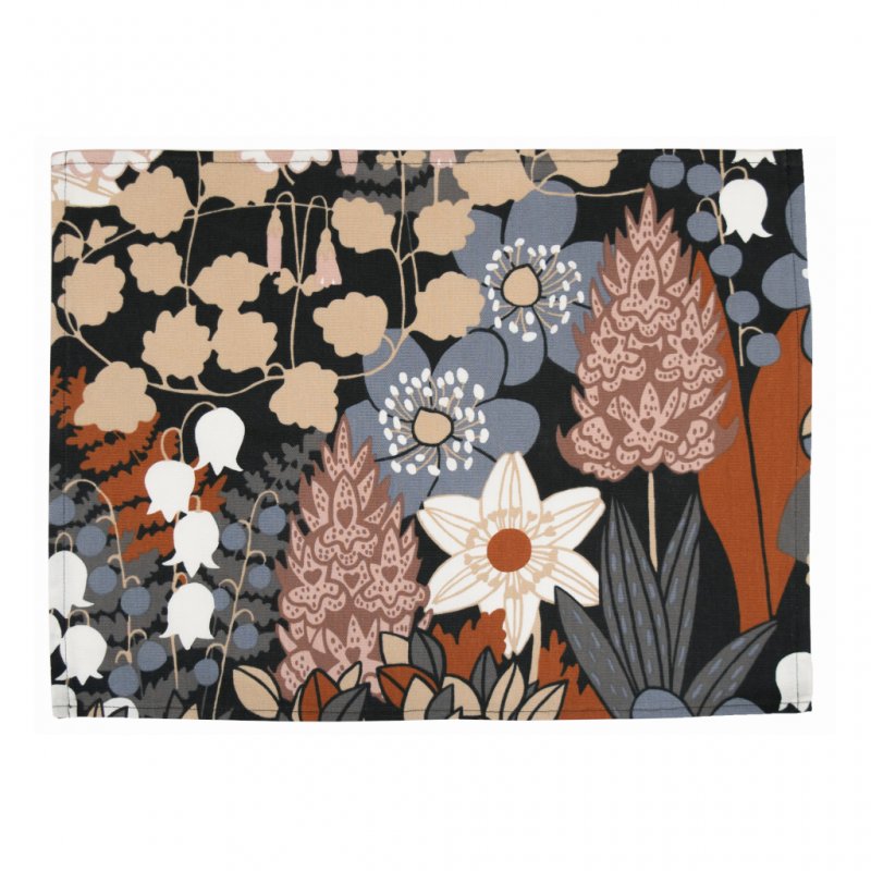 Almedahls Skogen, bordstablett, blå brun, 45x34cm 2-pack