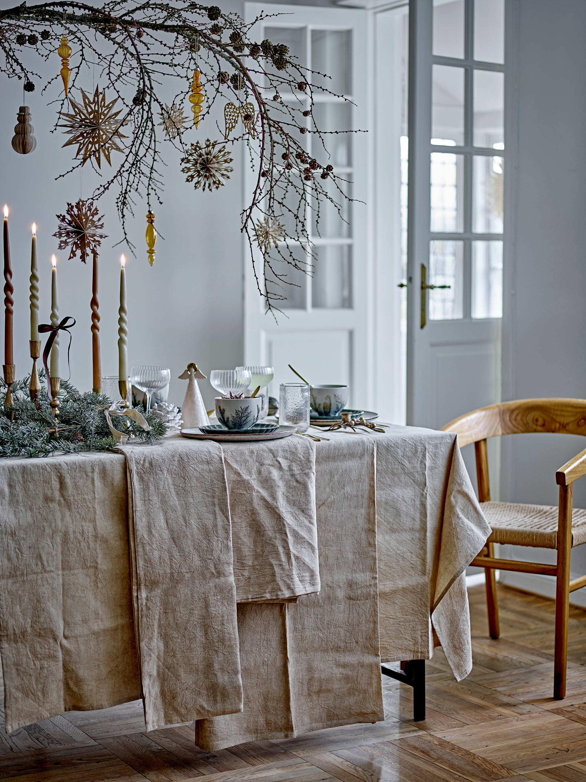 Bloomingville TERNI Duk, Natur, Linne OEKO-TEX®