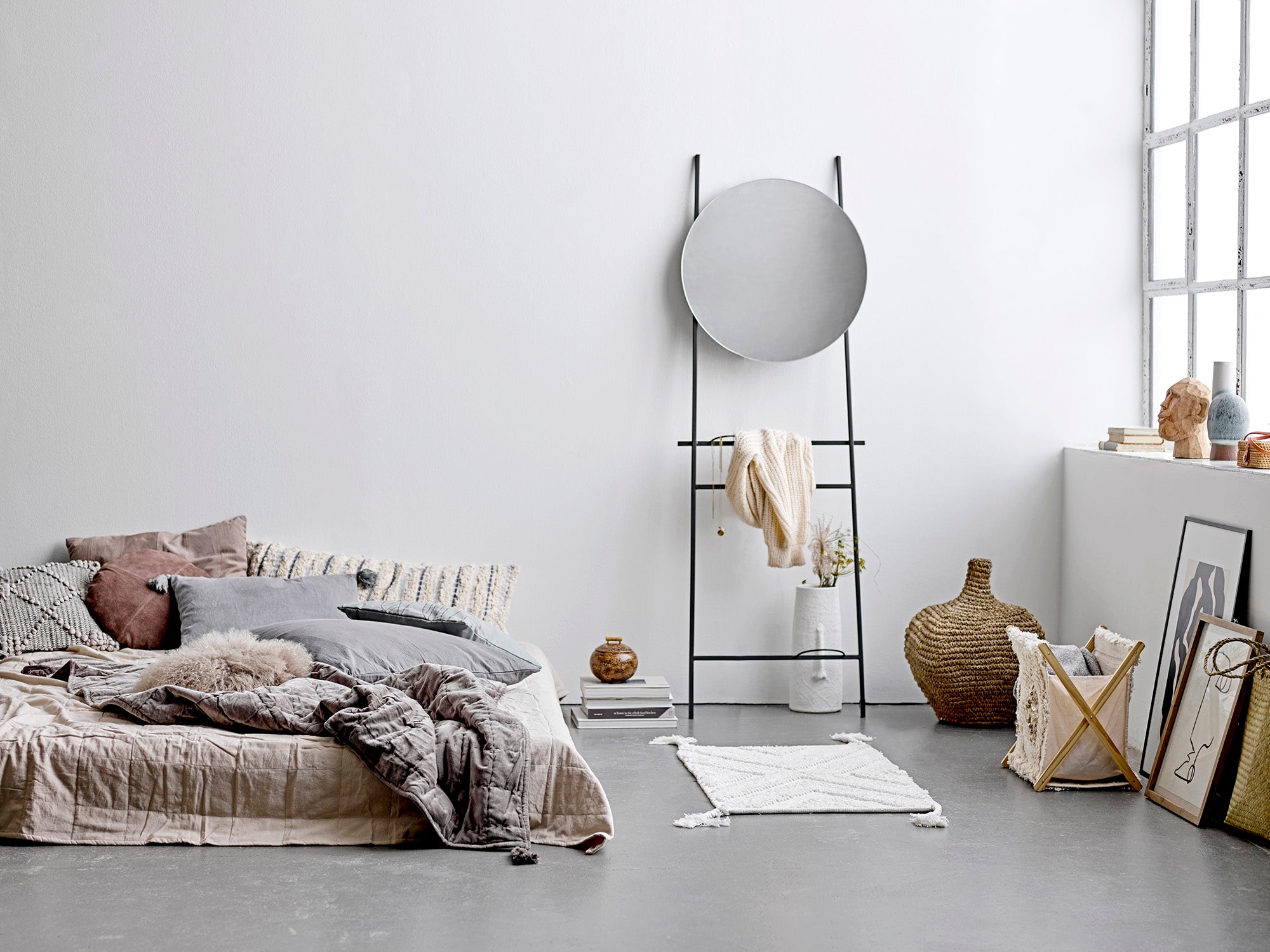 Bloomingville BERICAN Dekorationsvas, Vit, Terrakotta