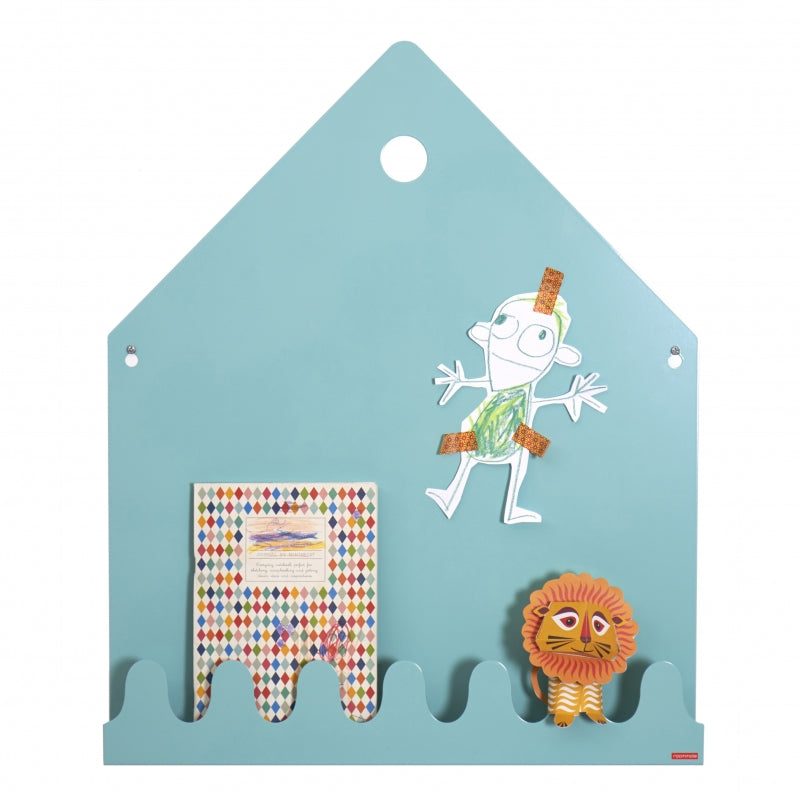 Roommate Village Magnetic board Pastel blå/grön