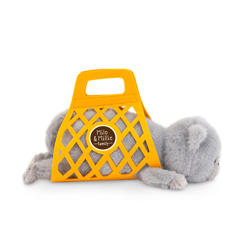 Orange Toys gosedjur toy, Milo&Millie, Milo the grå katt (35cm)