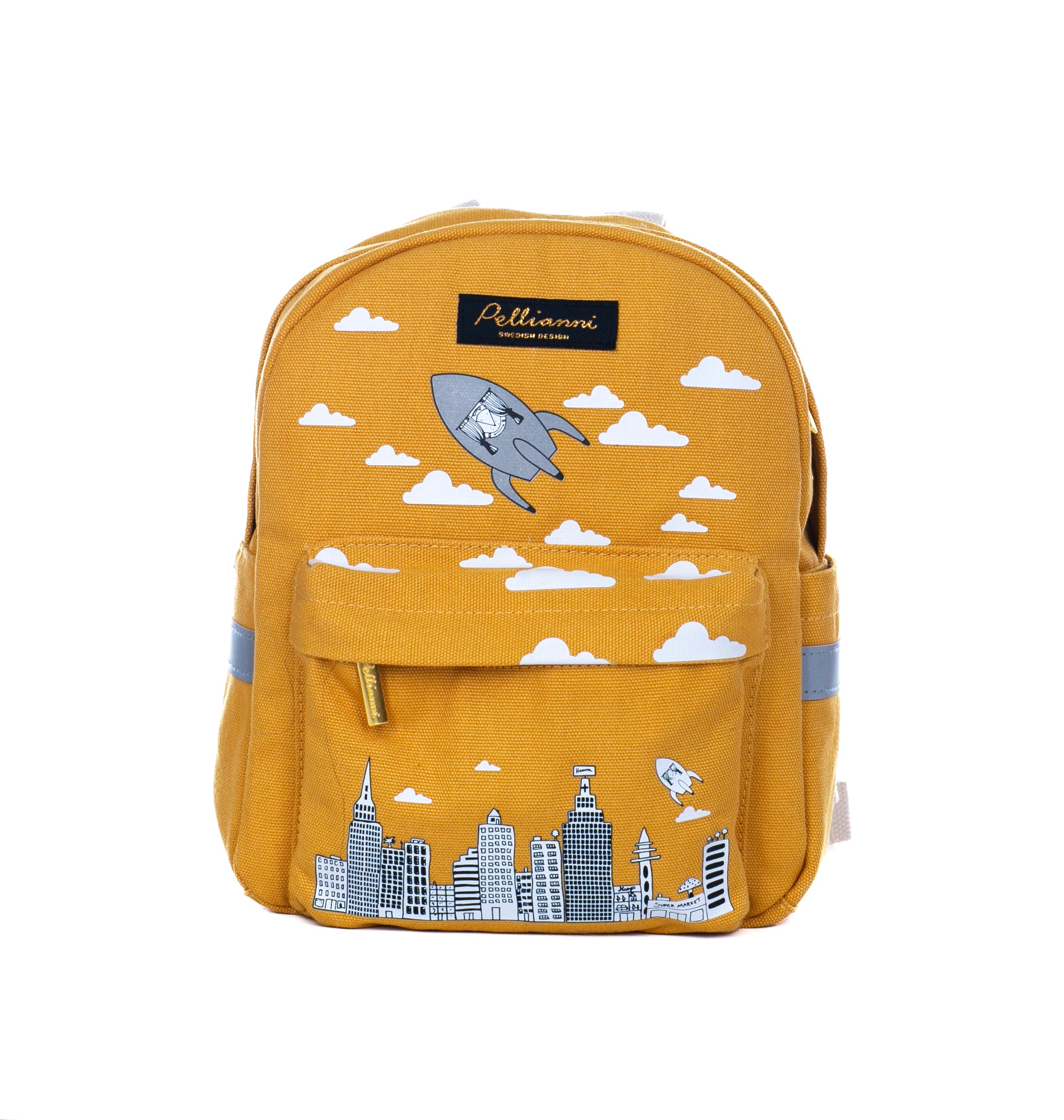 Pellianni City ryggsäck Mustard