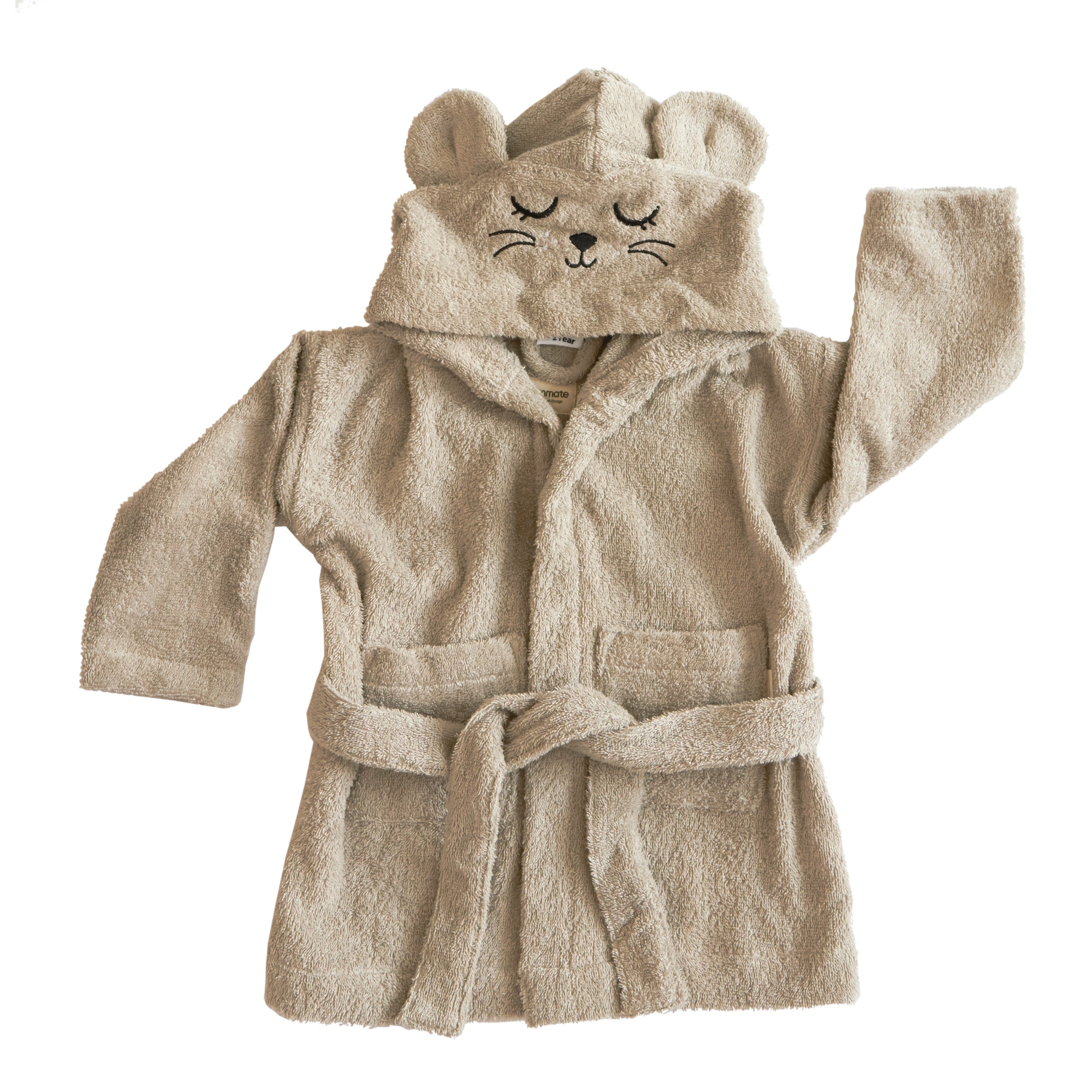 Roommate Bathrobe - MOUSE grå (1-2 years)